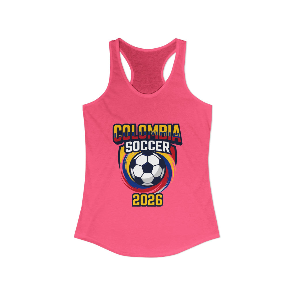Colombia World Cup 2026 Racerback Tank | Colombia Soccer Tank Top, Mother's Day Sale