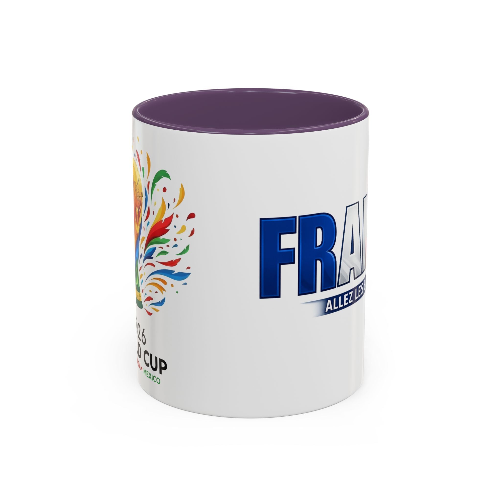 France Tricolor Logo Coffee Mug | Accent Coffee Mug 11oz 15oz, Worl Cup 2026, Gift for mom and dad