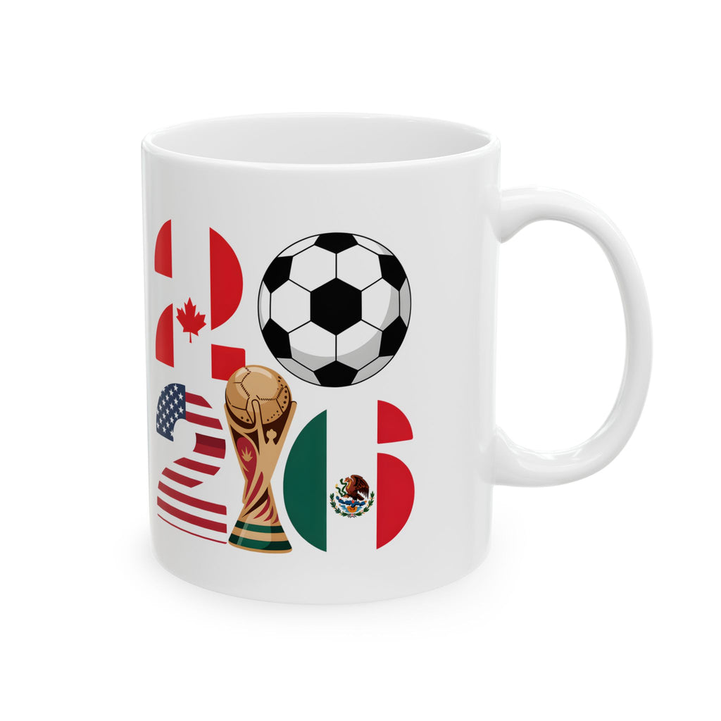 Croatia Soccer Crest Mug | Soccer Ball Flag Design Ceramic Mug, World Cup 2026 Gift for Dad,