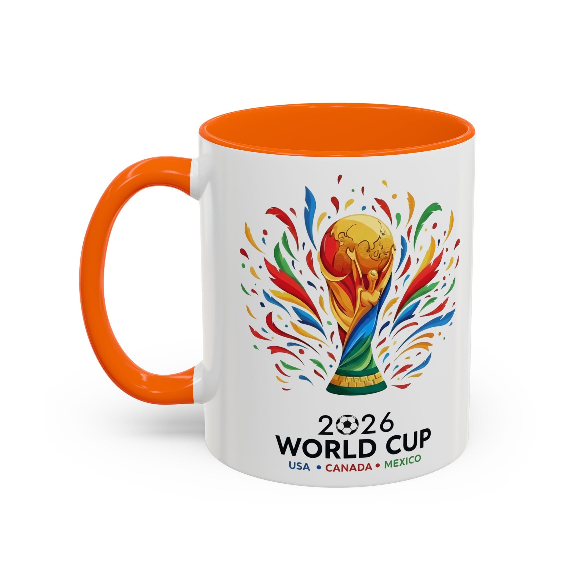 QATAR Yalla Qatar! Accent Coffee Mug | 11oz 15oz, Soccer World Cup 2026, Gifts for Dad