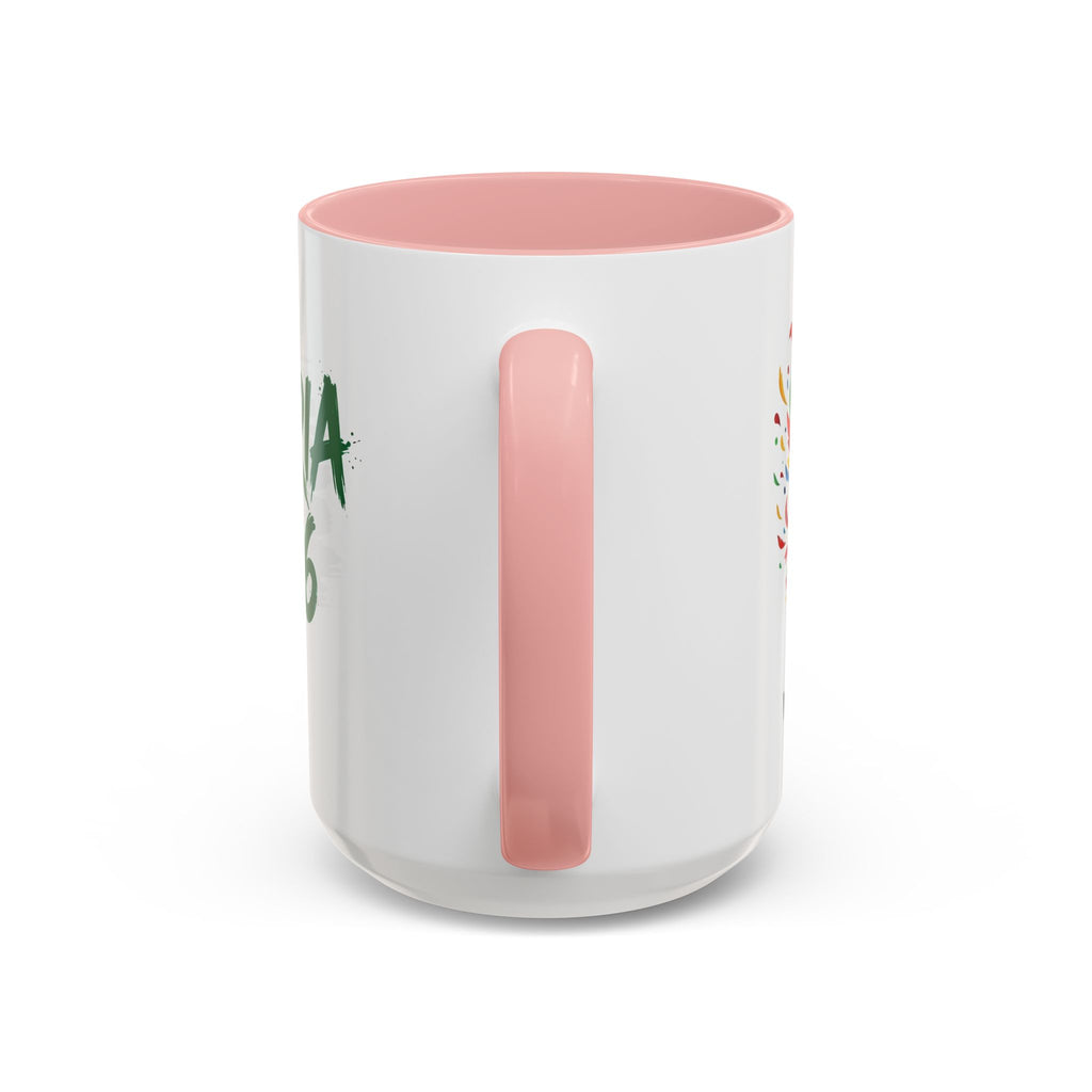 Algeria 2026 Soccer Logo Accent Coffee Mug | 11oz 15oz, Soccer World Cup 2026, Gifts for Dad