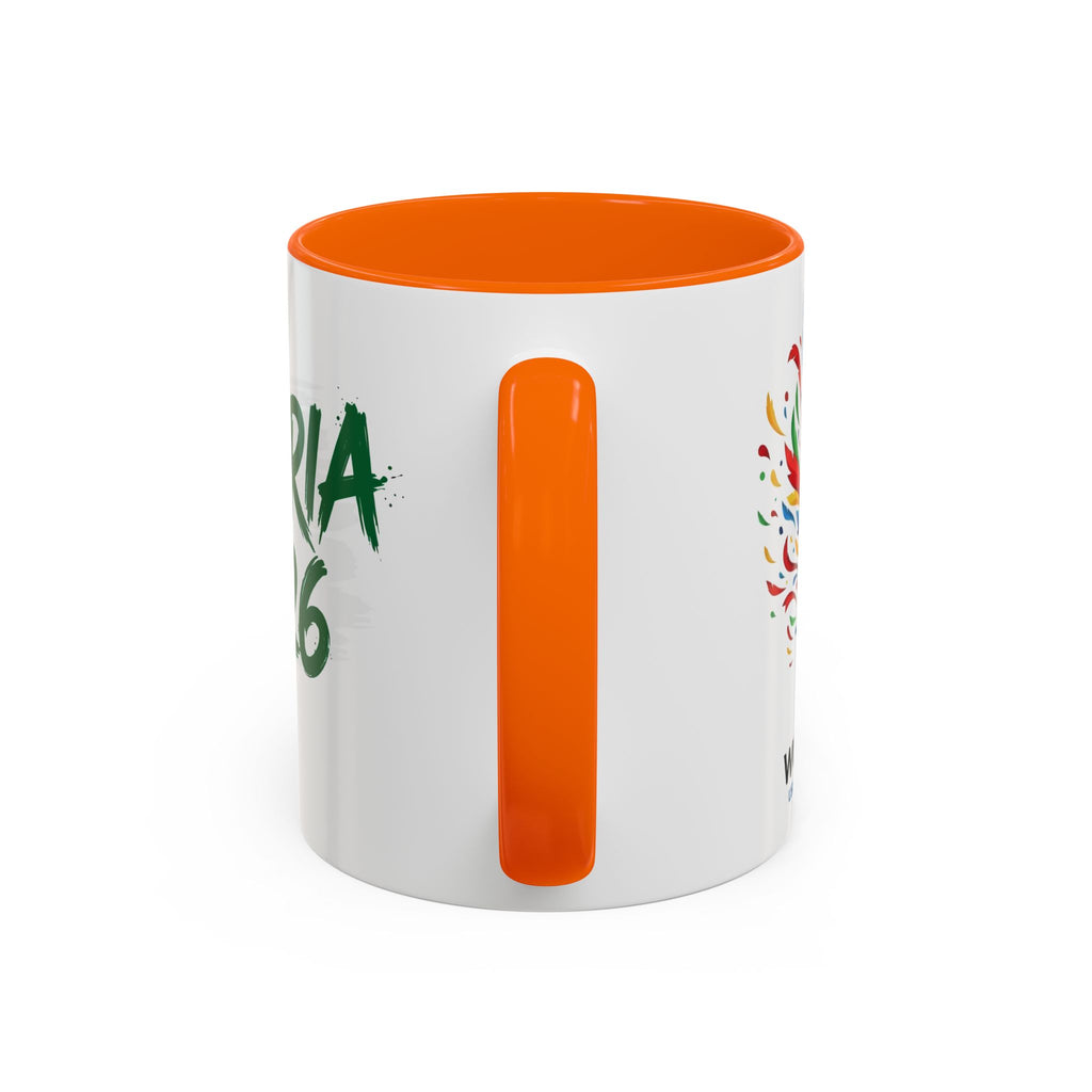 Algeria 2026 Soccer Logo Accent Coffee Mug | 11oz 15oz, Soccer World Cup 2026, Gifts for Dad