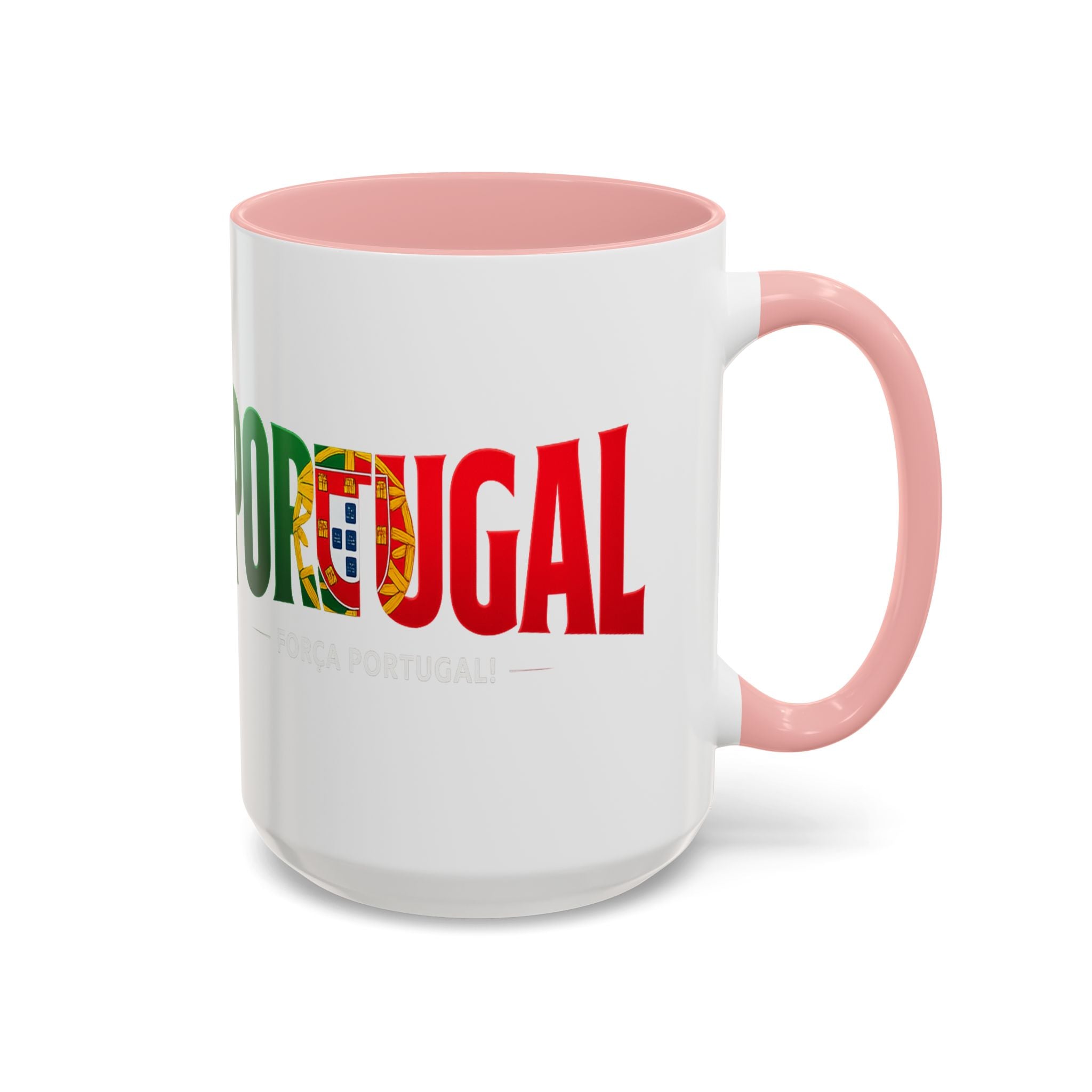 Portugal flag lettering Accent Coffee Mug | Portugal souvenir mug, Soccer World Cup 2026, Gift for Dad
