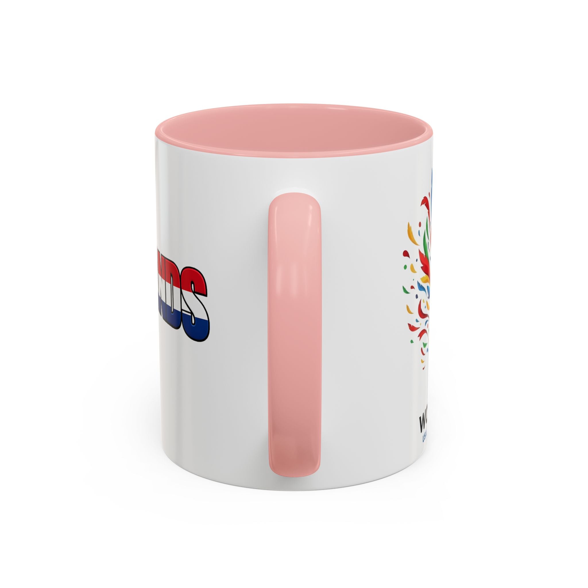 Netherlands Flag Text Coffee Mug | Accent 11oz 15oz, World Cup 2026, Gift for Dad