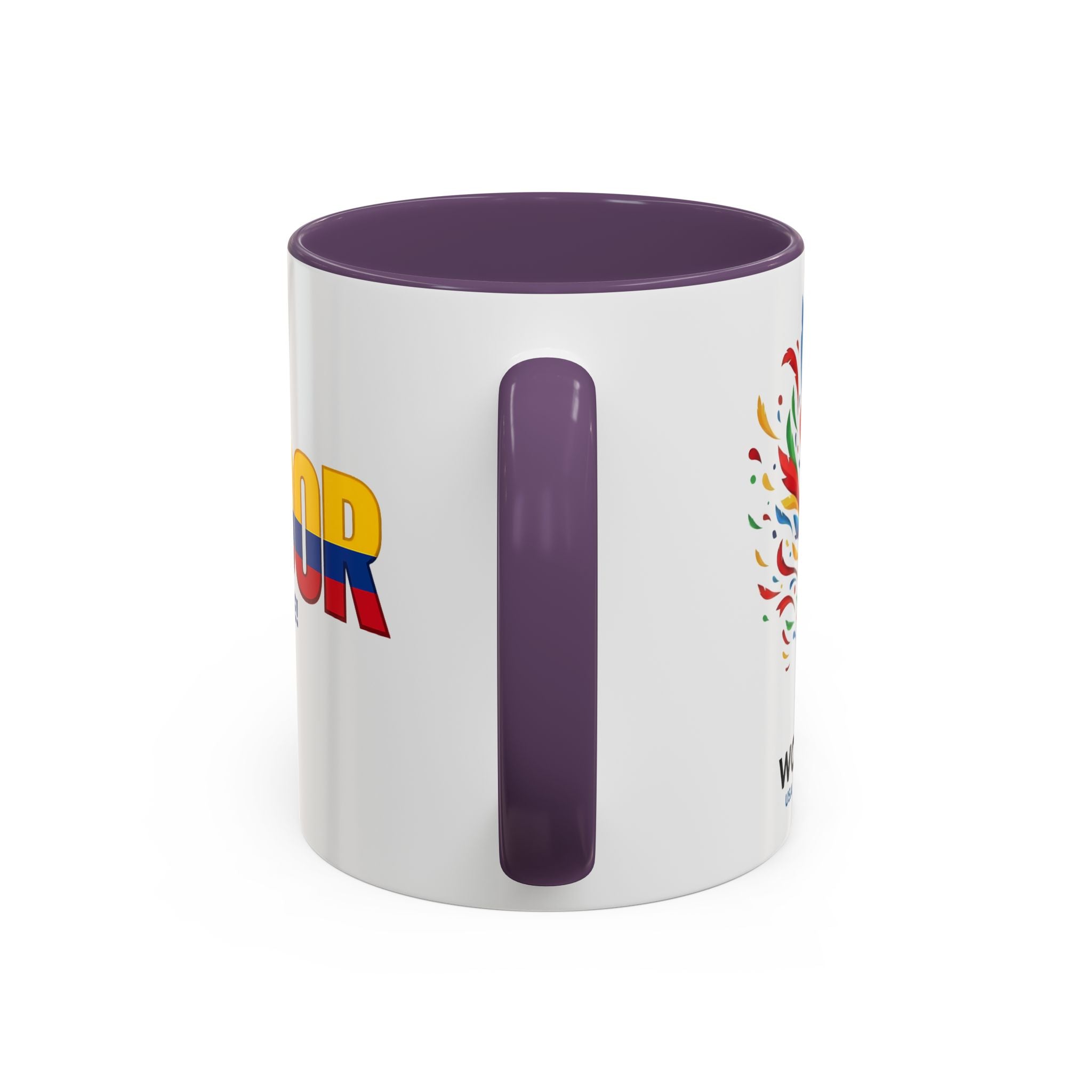 Ecuador Flag Text mug | Accent Coffee Mug (11/15oz), World Cup 2026, Gift for Dad, Father Day