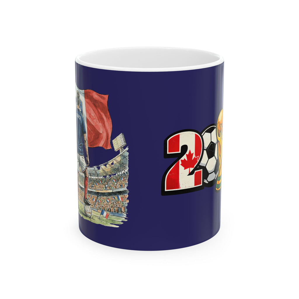 France World Cup 2026 Soccer Fans Mug, France Flag, Ceramic Mug, Gift For Dad