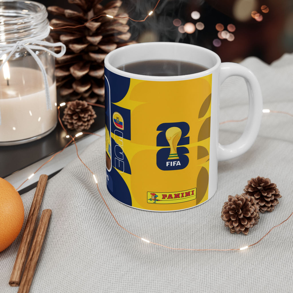 Ecuador William Pacho Soccer Player Mug — World Cup 2026 Mugs