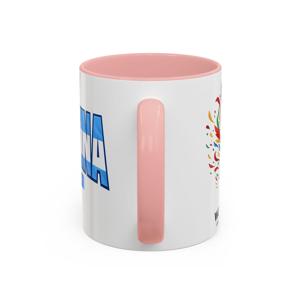 Argentina Vamos Argentina Mug | Accent Coffee Mug, Flag Text Design