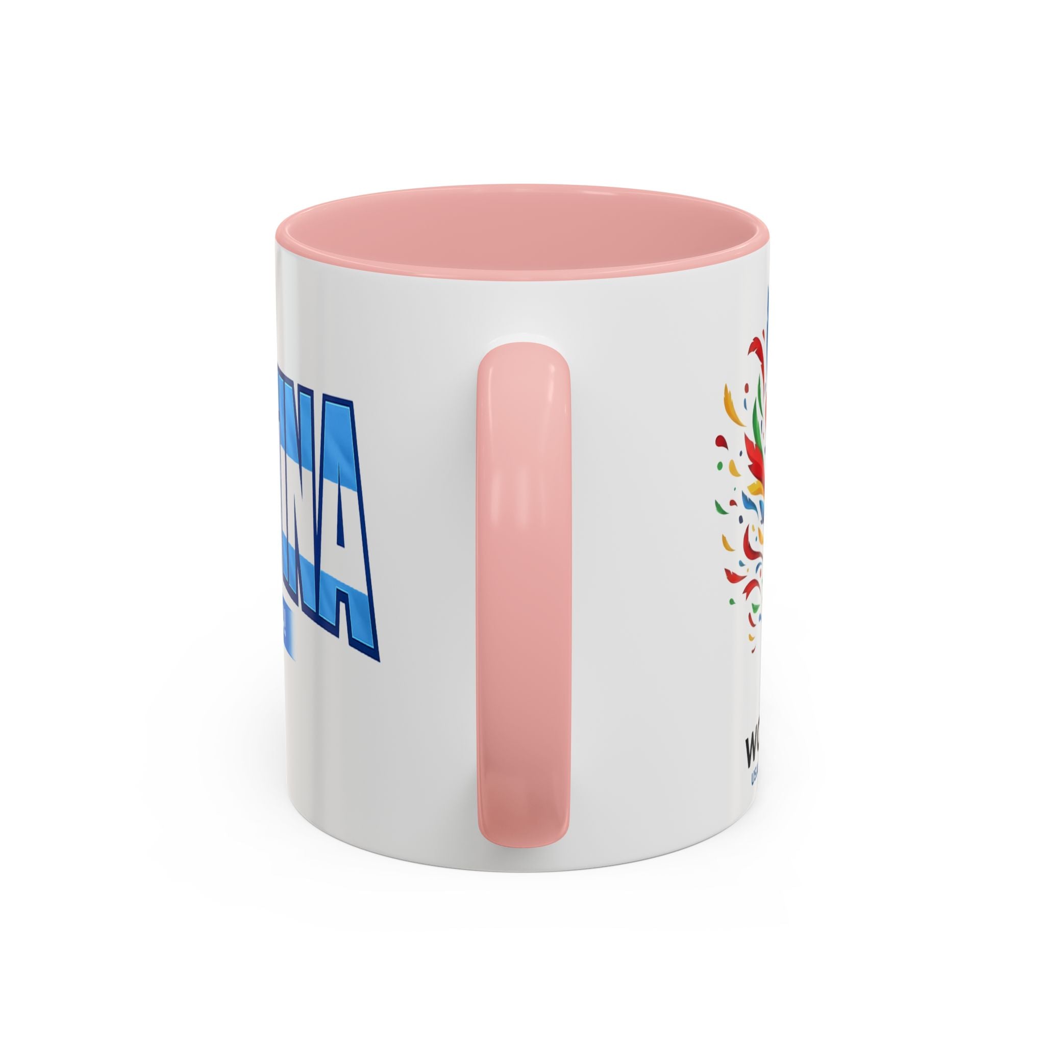 Argentina Vamos Argentina Mug | Accent Coffee Mug, Flag Text Design