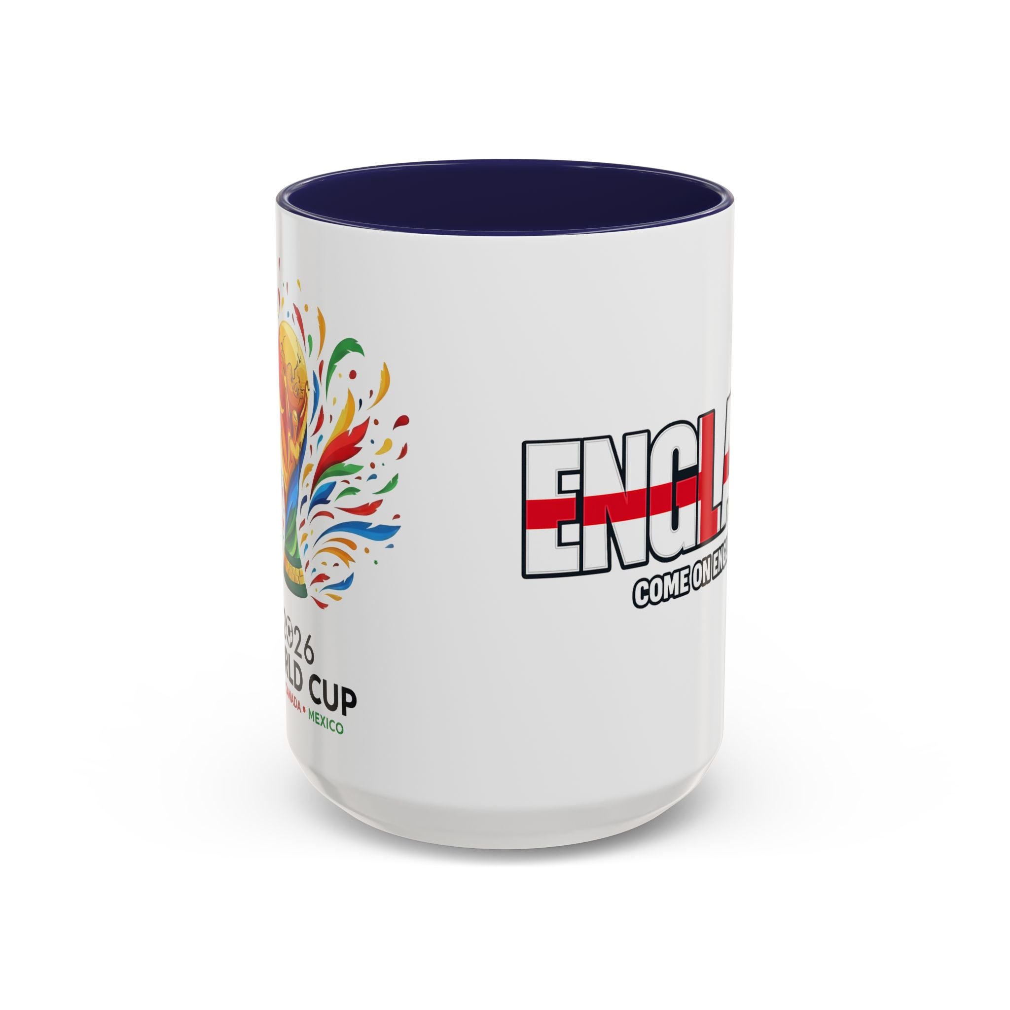 England Flag Typography Accent Coffee Mug | Come On England, World Cup 2026, Gift for Dad