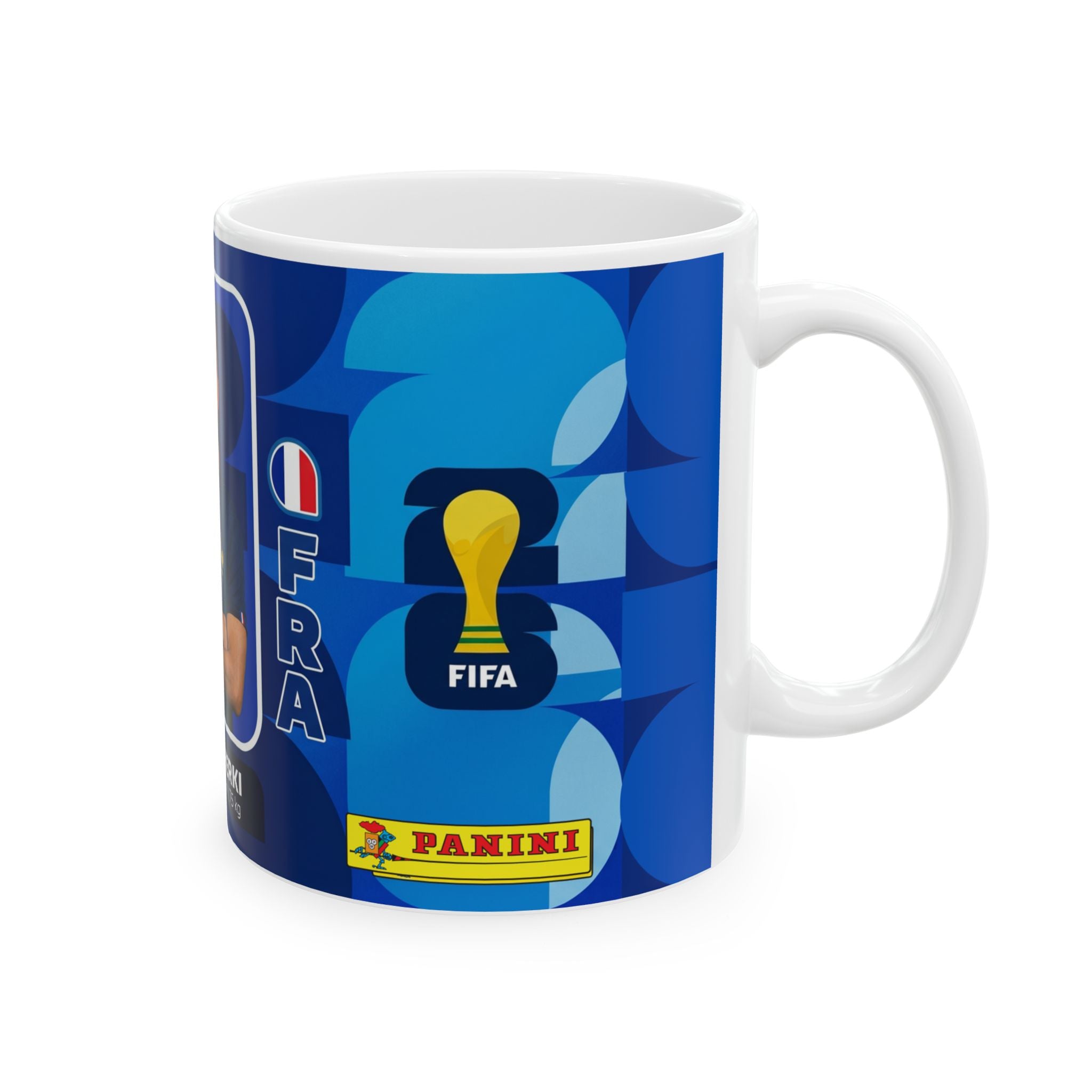 France Rayan Cherki Soccer Player Ceramic Mug — Coffee Cup 11oz/15oz, World Cup 2026 Mugs