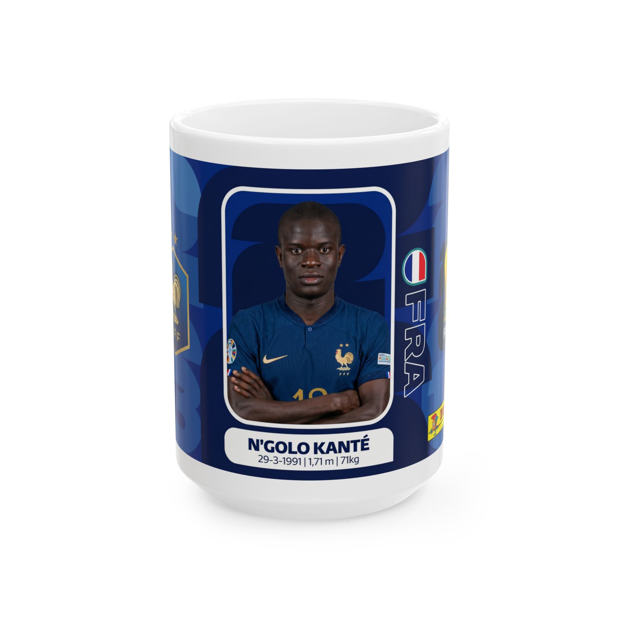 France Soccer Player N'Golo Kante Mug – Ceramic Coffee Cup, World Cup 2026 Mugs