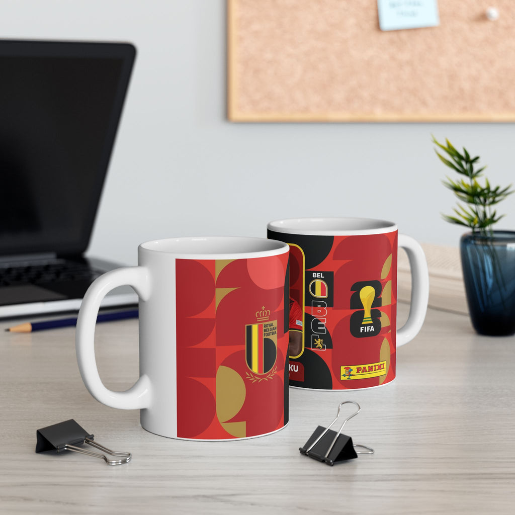 Belgium Soccer Player Romelu Lukaku Mug, Ceramic Coffee Cup, World Cup 2026 Mugs