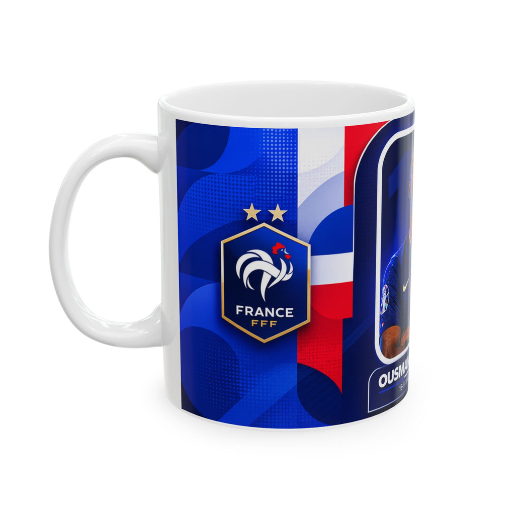France Soccer Player Dembele Mug — National Team Ceramic Coffee Cup, World Cup 2026 Mugs