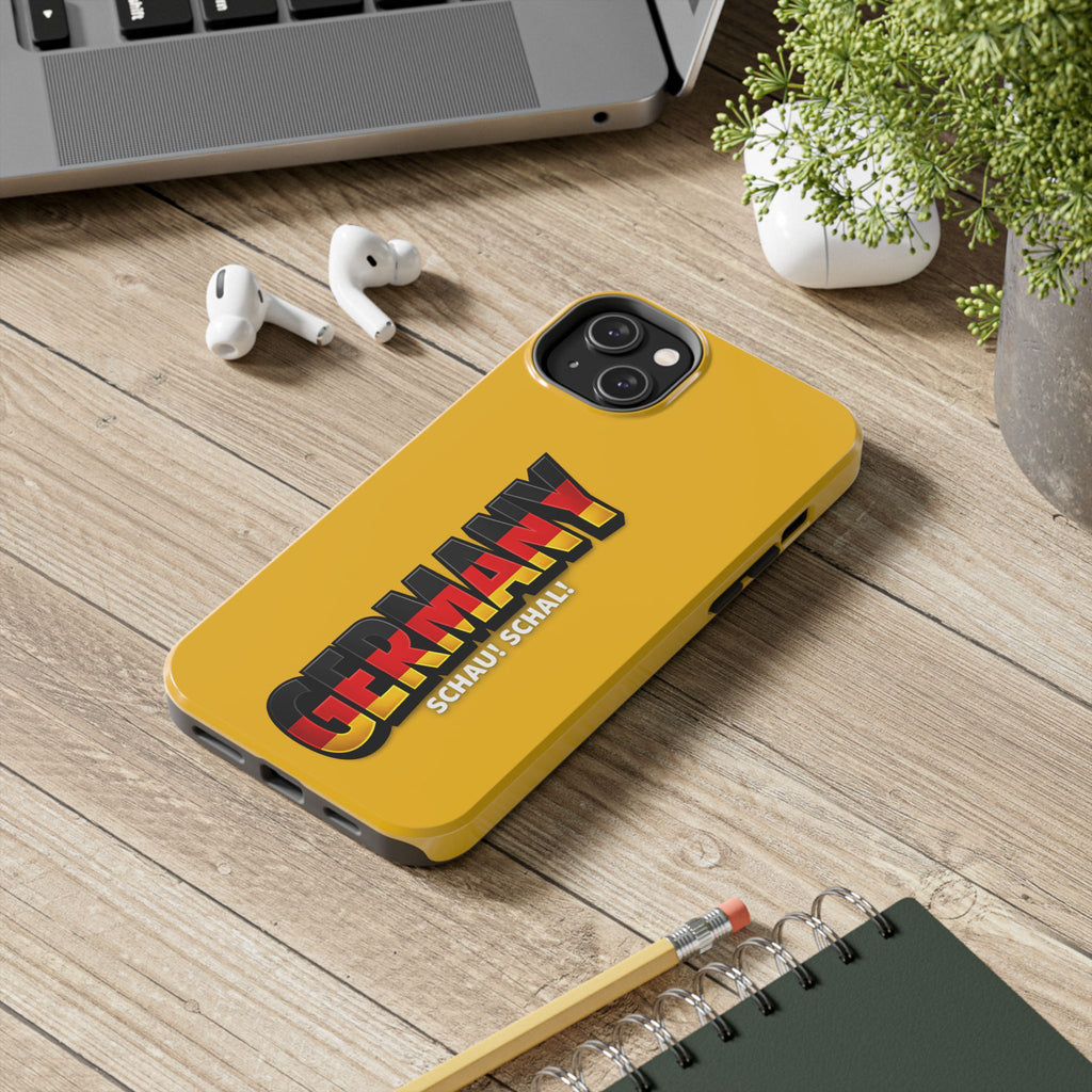 Germany Text Phone Case | Soccer Fan Phone Case, Protective, Glossy, World Cup 2026