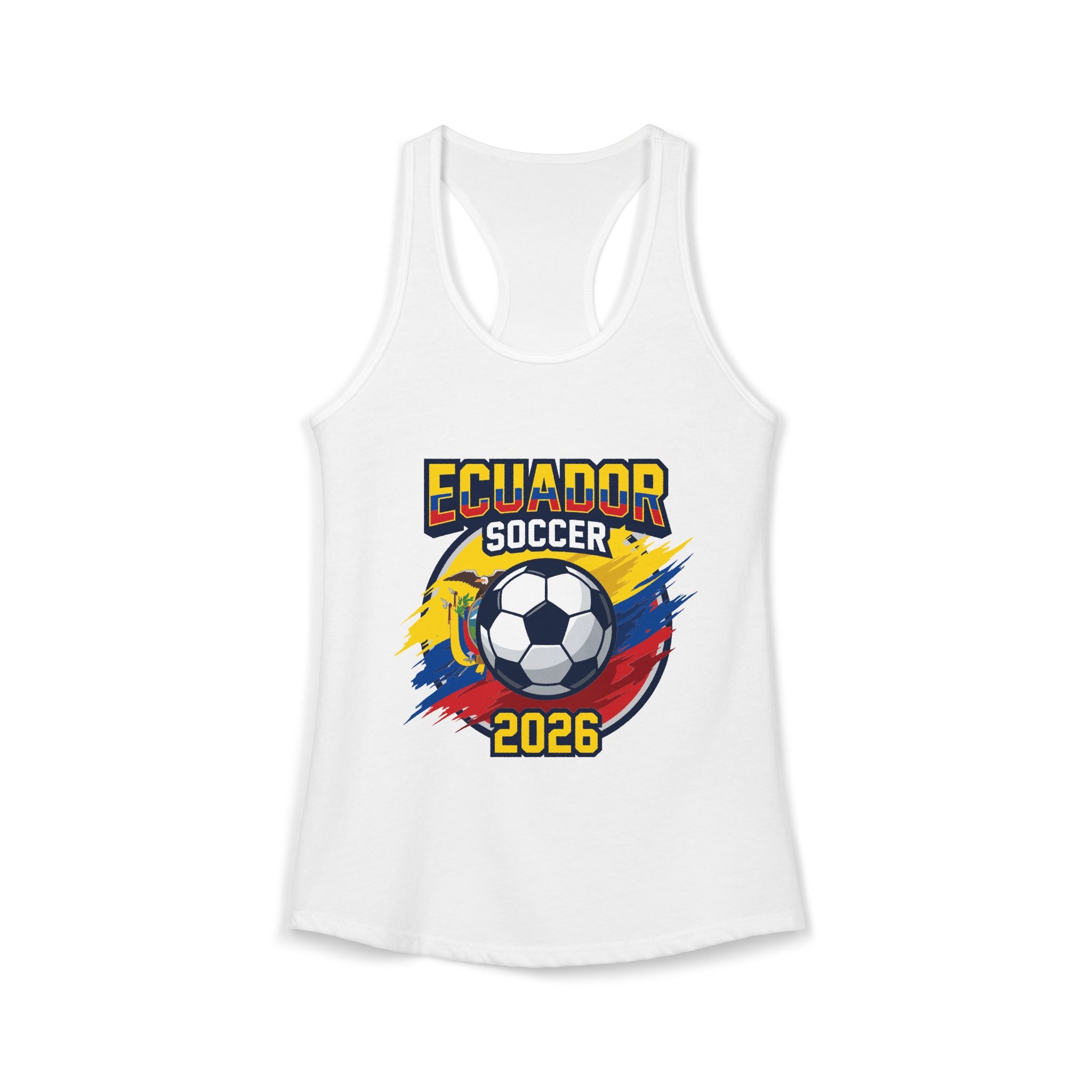 Ecuador World Cup 2026 Women's Tank Top — Mother's Day Soccer Fan Racerback