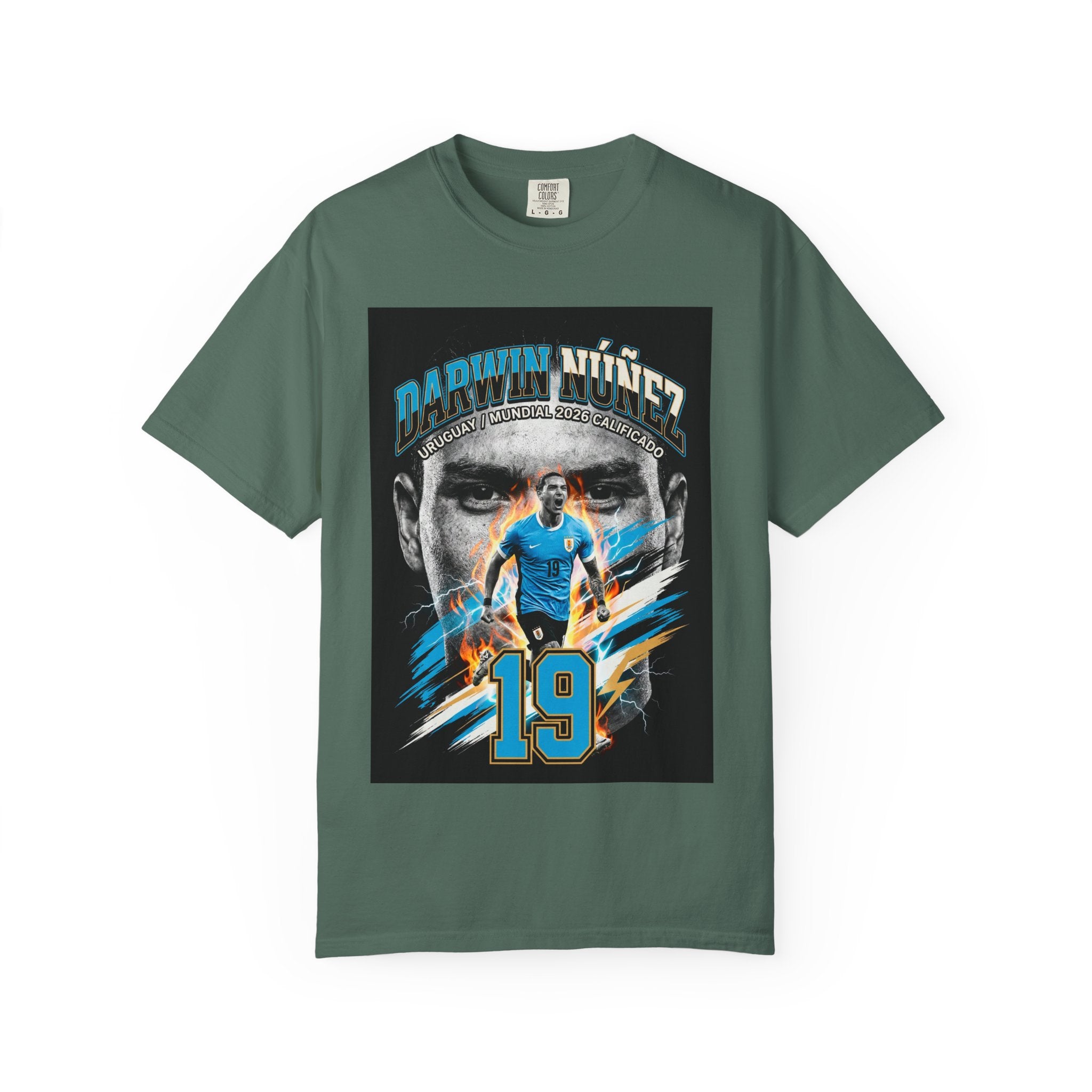 Darwin Núñez 19 Soccer Player T-Shirt | 2026 World Cup Tee, Uruguay Flag, Gift for him, Collectible