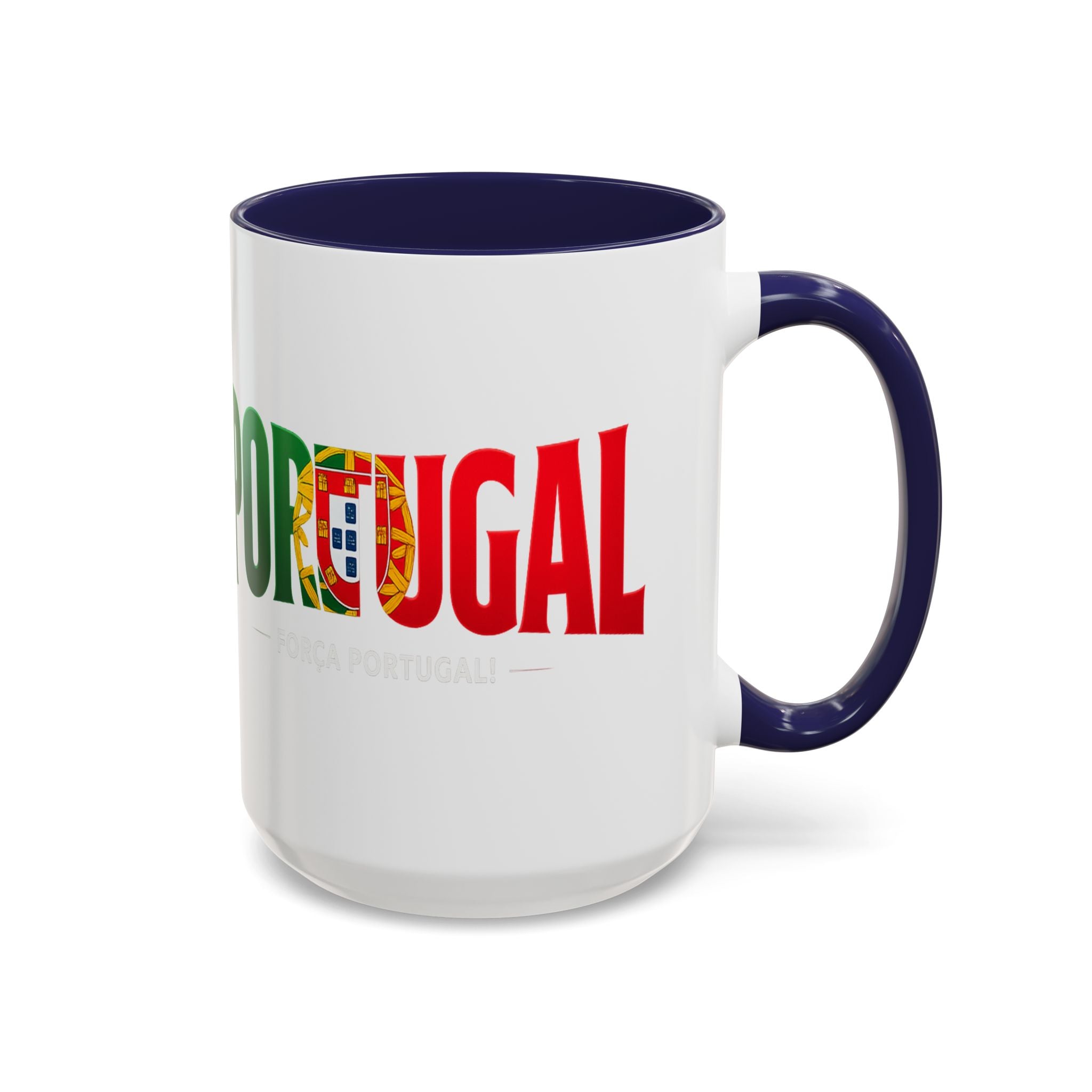 Portugal flag lettering Accent Coffee Mug | Portugal souvenir mug, Soccer World Cup 2026, Gift for Dad