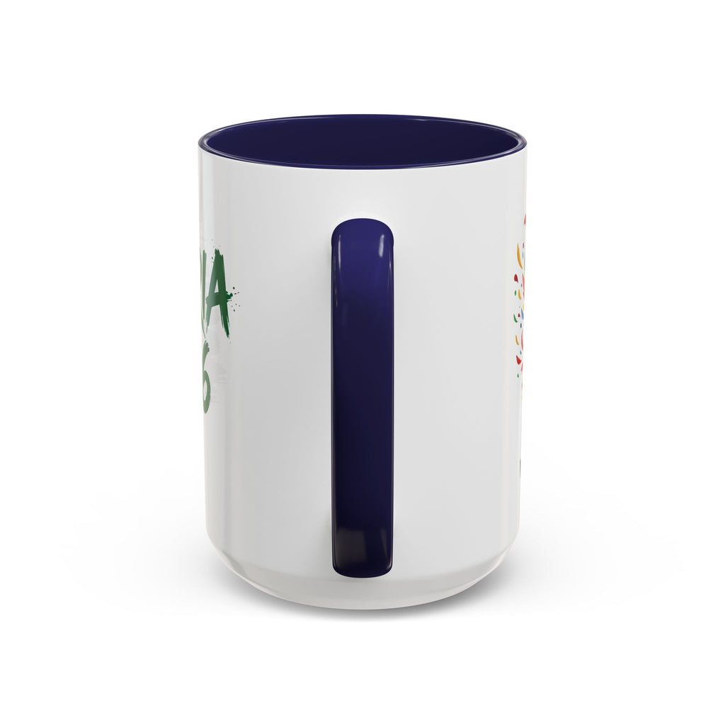 Algeria 2026 Soccer Logo Accent Coffee Mug | 11oz 15oz, Soccer World Cup 2026, Gifts for Dad