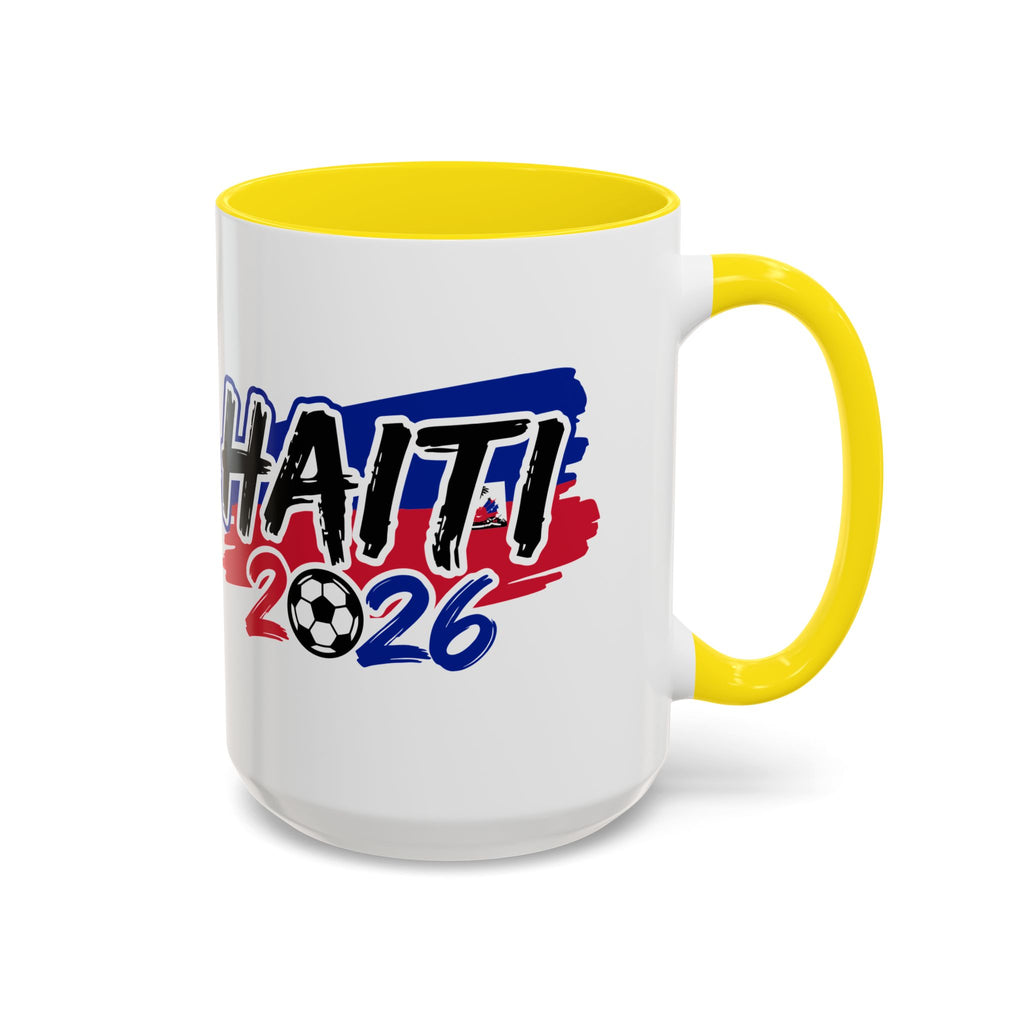 Haiti 2026 Soccer Graphic Mug | Accent Coffee Mug,Soccer World Cup 2026, Gift for Dad