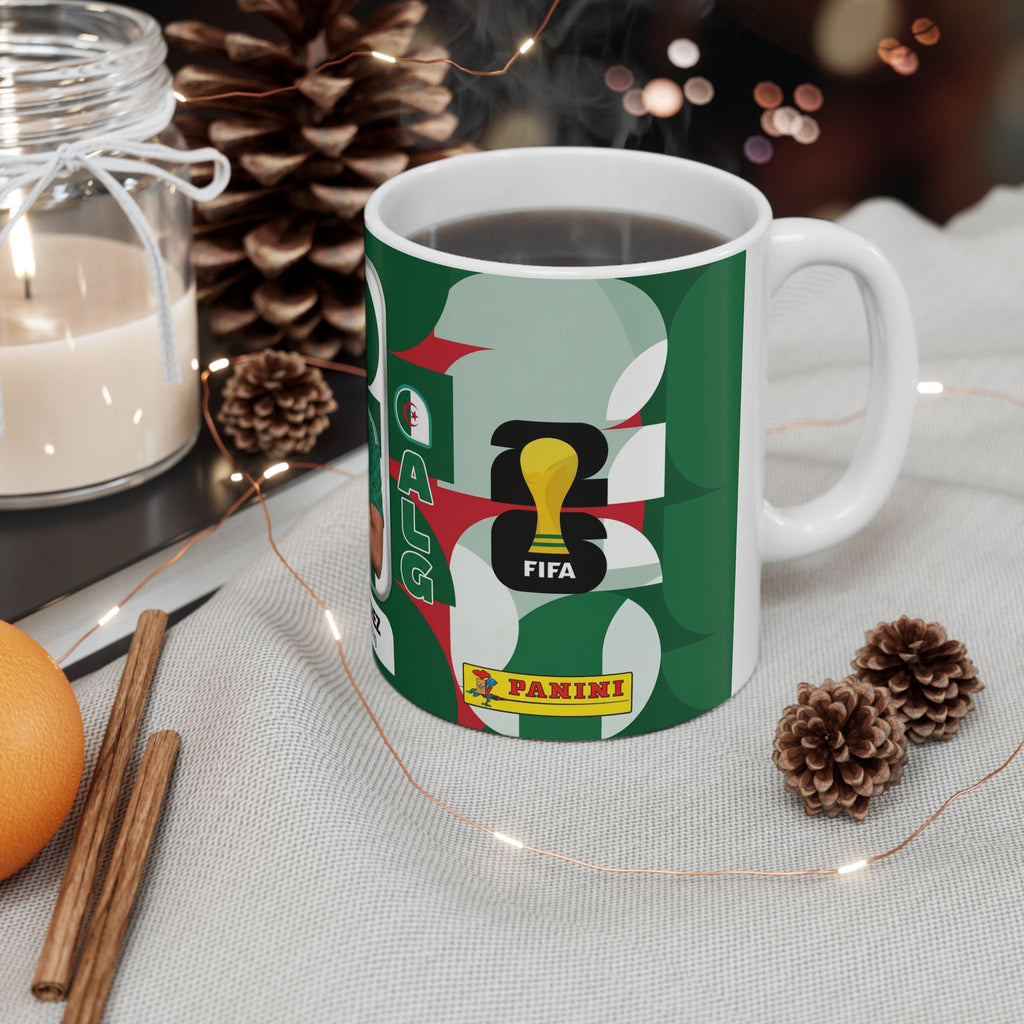 Algeria Soccer Player Riyad Mahrez Ceramic Mug —  Coffee Cup (11oz/15oz), World Cup 2026 Mugs