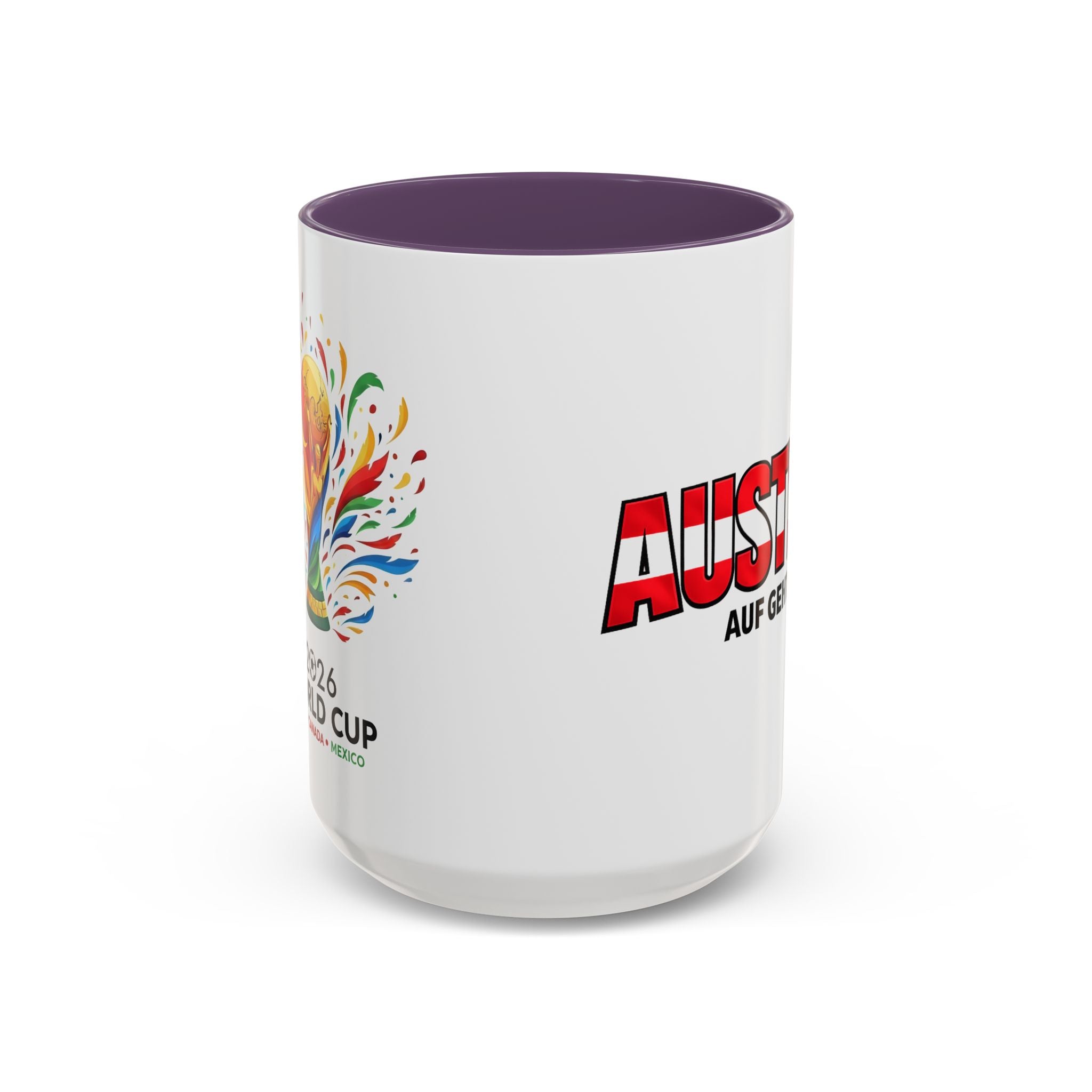 Austria Flag Text mug | Accent Coffee Mug (11/15oz)