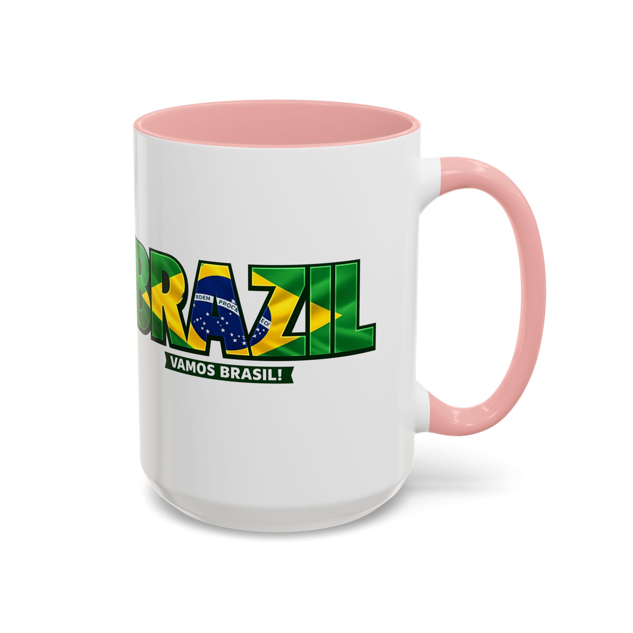 Brazil Vamos Brasil mug | Accent coffee mug, Brazil flag text design, Soccer World Cup 2026, Gifts for Dad