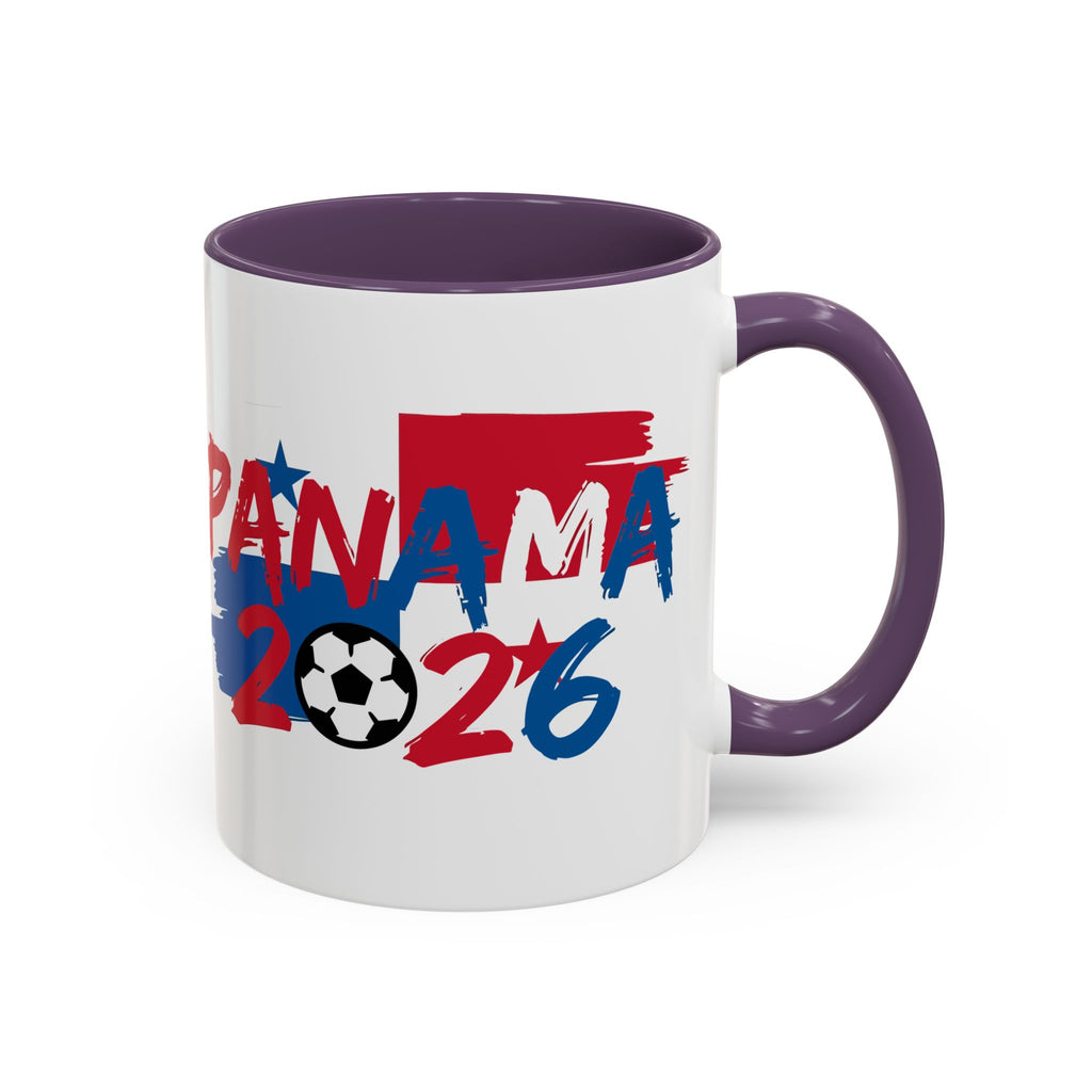 Panama 2026 Soccer Logo Accent Mug | 11oz 15oz, World Cup 2026, Gift for Dad