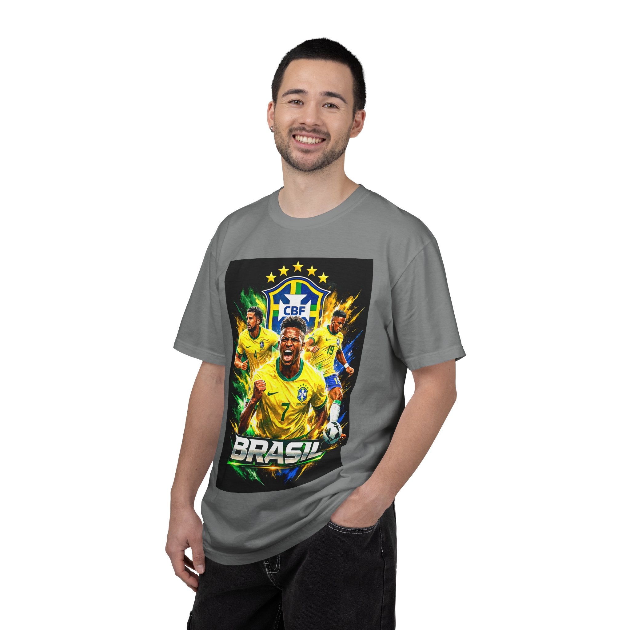 Brazil Soccer Players T-Shirt | 2026 World Cup Back Design, Brasil Flag, Gift for him, Collectible