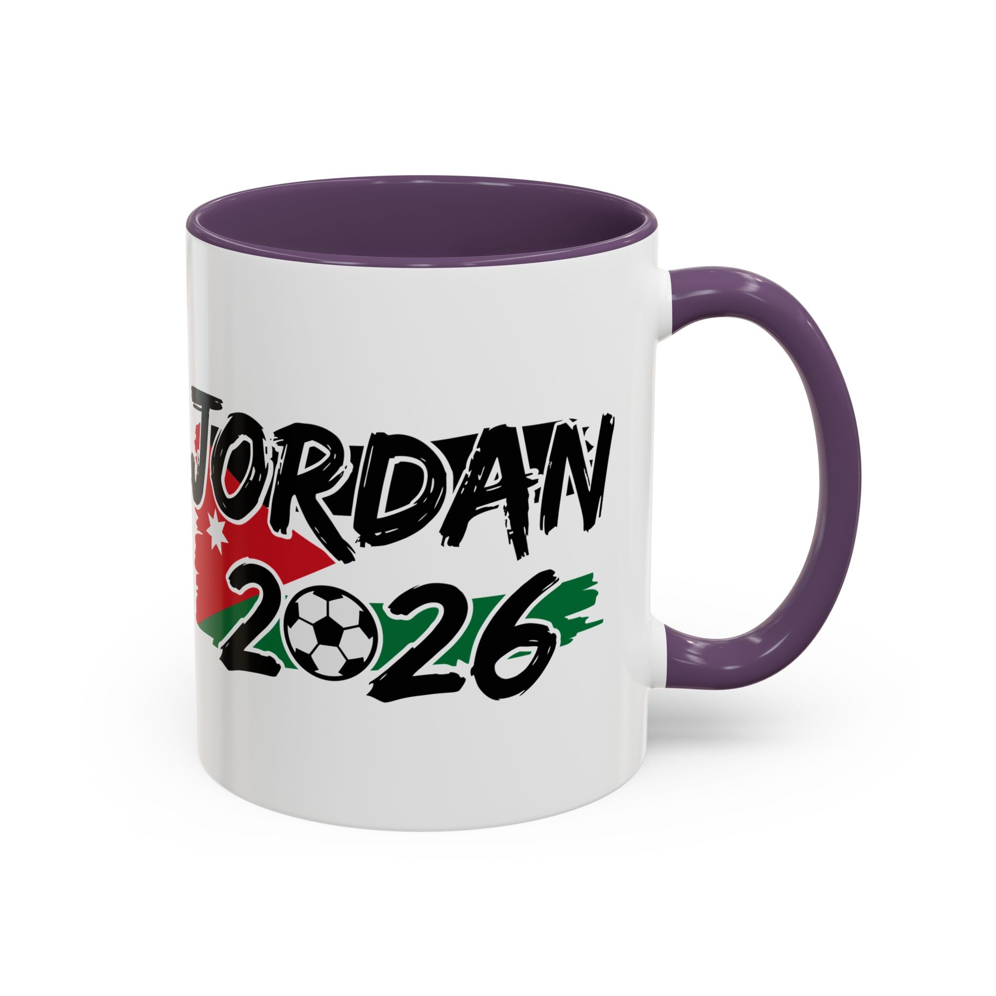 Jordan 2026 Soccer Logo Mug | Accent Coffee Mug 11oz 15oz, World Cup 2026, Gift for Dad