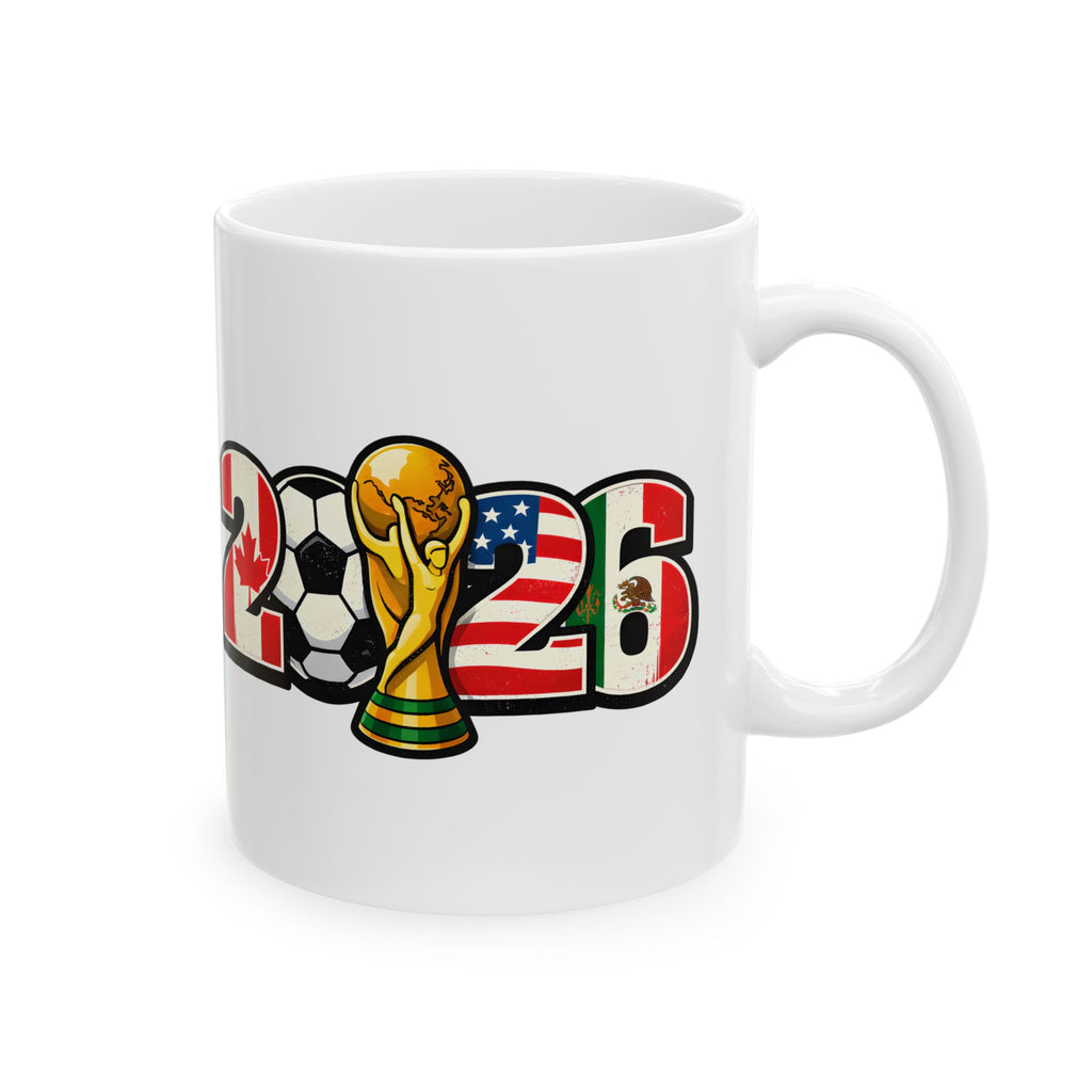 USA World Cup 2026 Mug, Ceramic Coffee Cup, USA Flag, Soccer Fan Gift