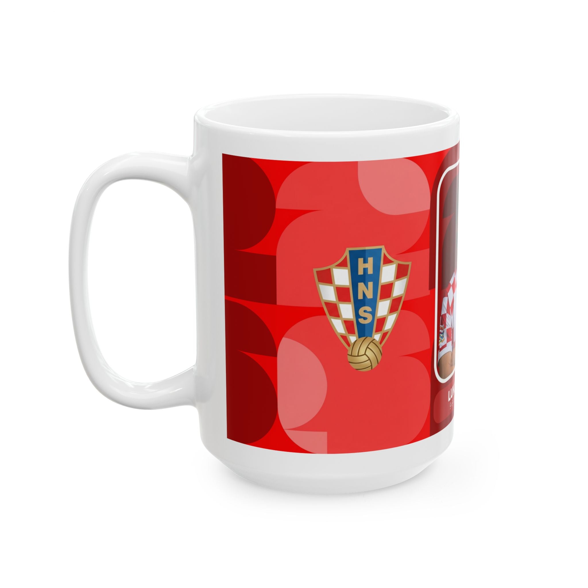 Luka Modrić Croatia Soccer Mug — Football Player Ceramic Coffee Cup (11oz/15oz), World Cup 2026 Mugs