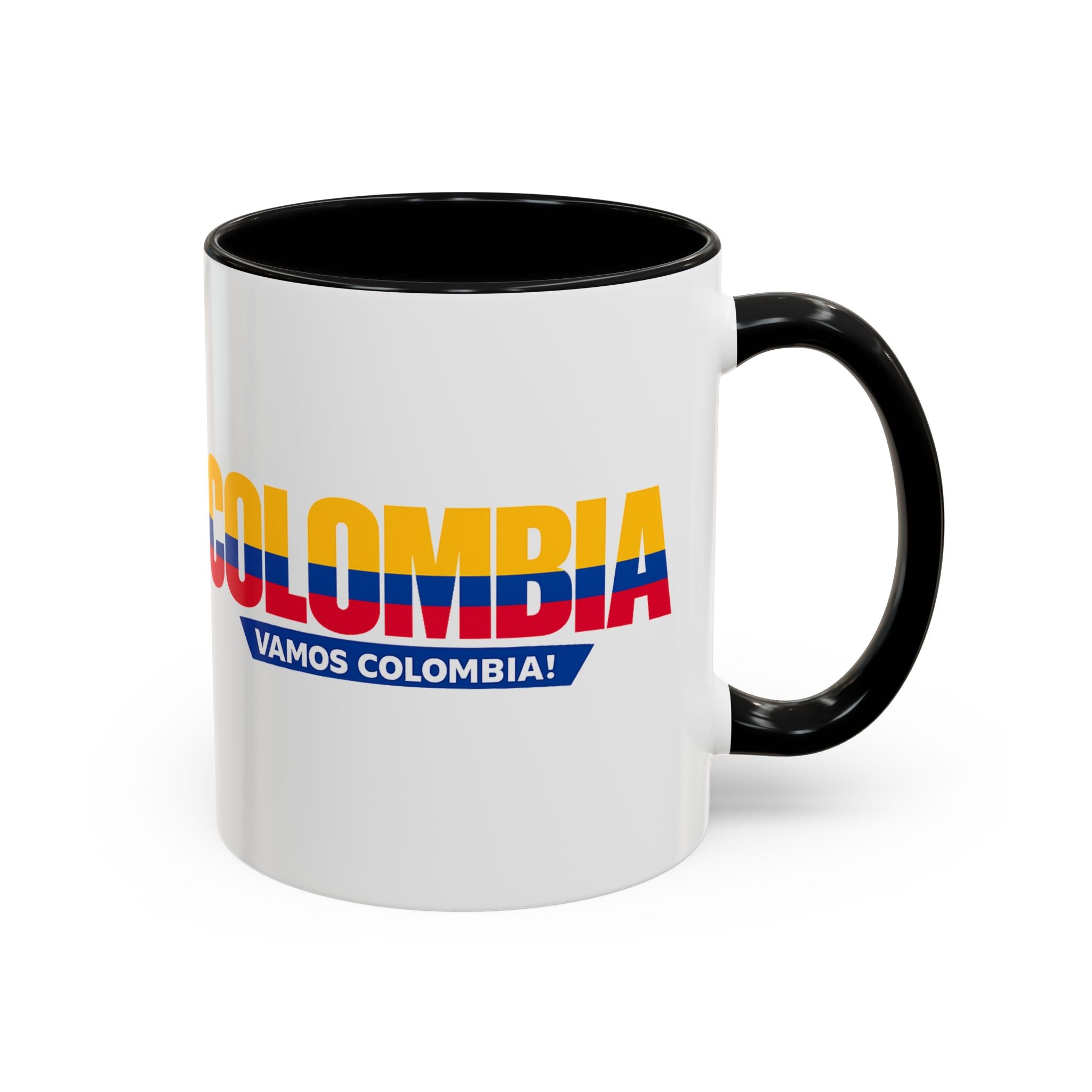 Colombia Vamos Colombia! Accent Coffee Mug | 11oz 15oz ceramic World Cup 2026, Soccer Gift