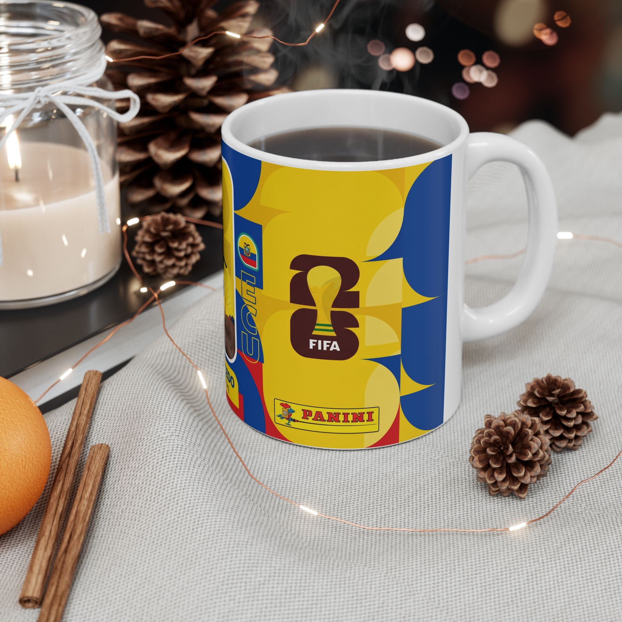 Ecuador Soccer Player Moises Caicedo Mug — Gift For Dad , World Cup 2026 Mugs