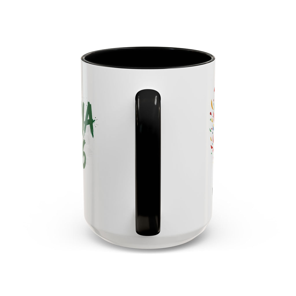 Algeria 2026 Soccer Logo Accent Coffee Mug | 11oz 15oz, Soccer World Cup 2026, Gifts for Dad