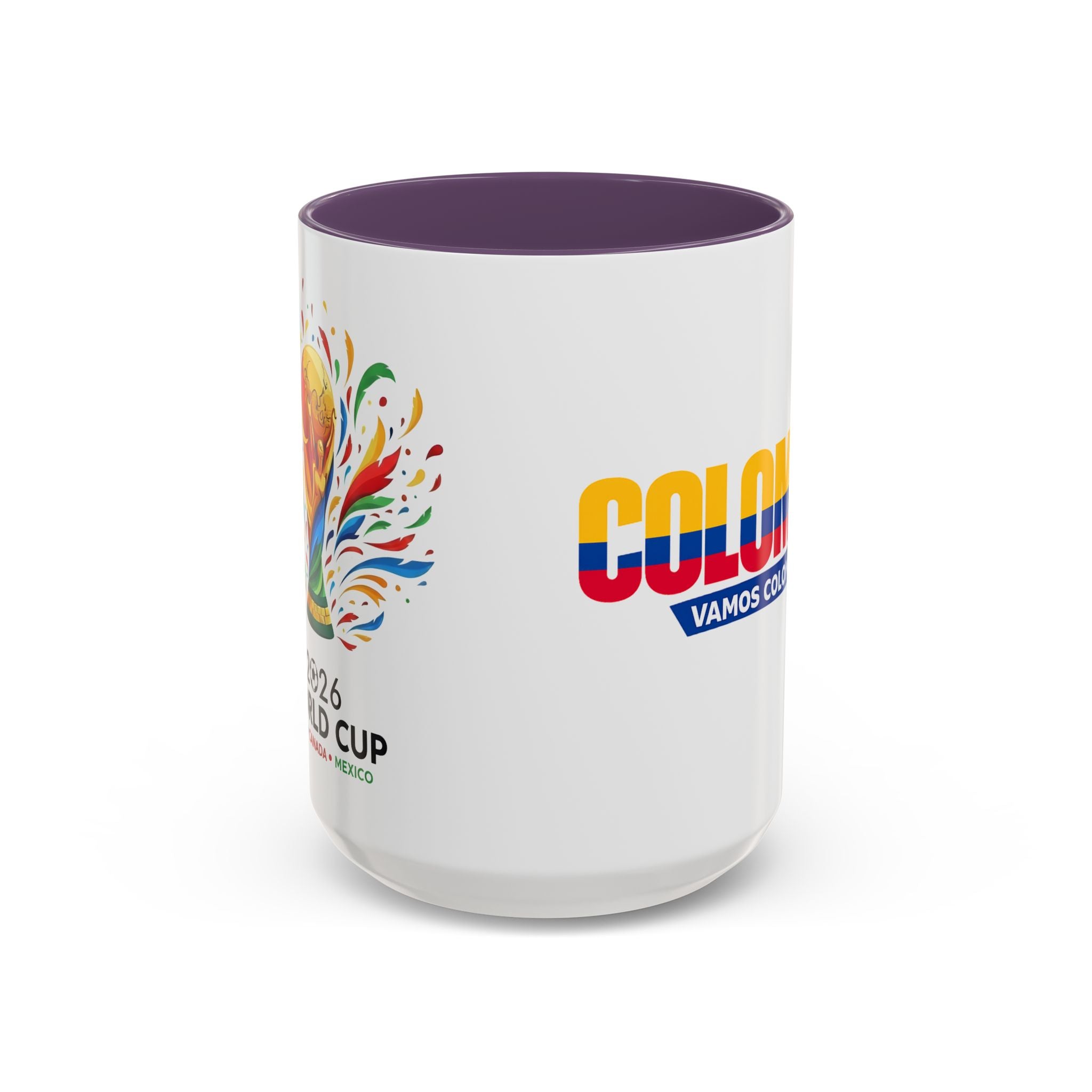 Colombia Vamos Colombia! Accent Coffee Mug | 11oz 15oz ceramic World Cup 2026, Soccer Gift