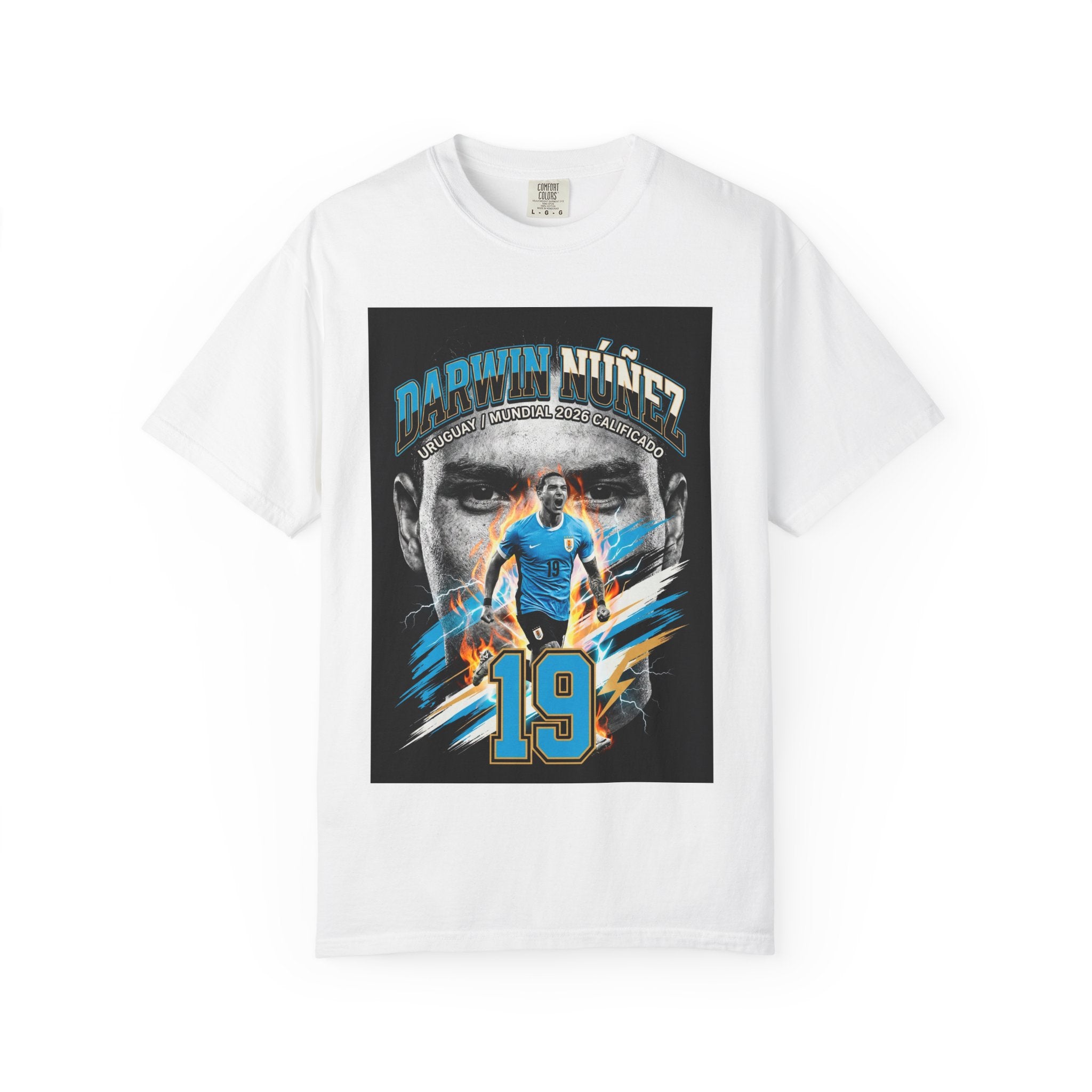 Darwin Núñez 19 Soccer Player T-Shirt | 2026 World Cup Tee, Uruguay Flag, Gift for him, Collectible