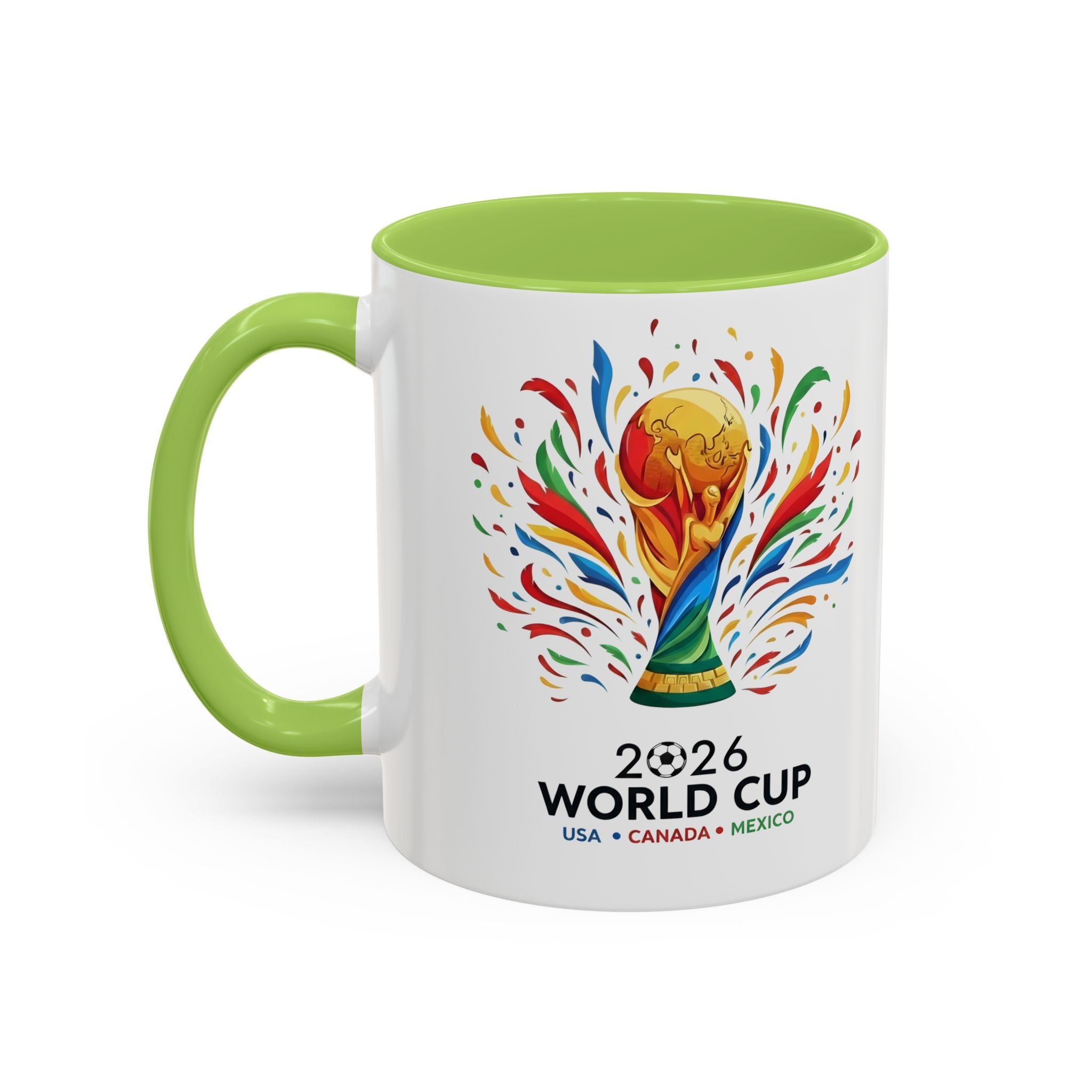 Curaçao 2026 Soccer Flag Accent Coffee Mug | 11oz 15oz,Soccer World Cup 2026, Gift For Dad