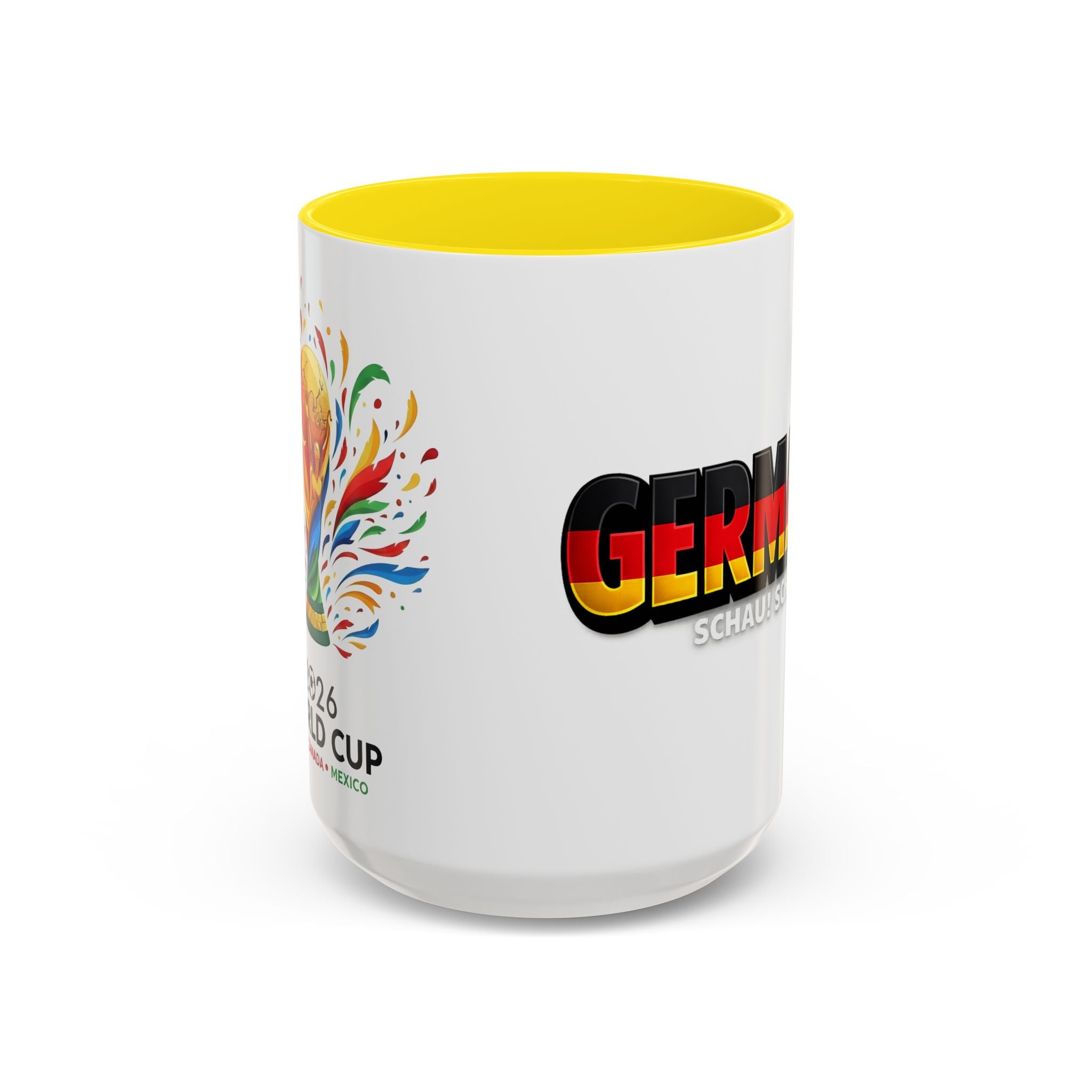Germany flag text Mug | Accent Coffee Mug 11oz or 15oz, World Cup 2026, Gift for Dad