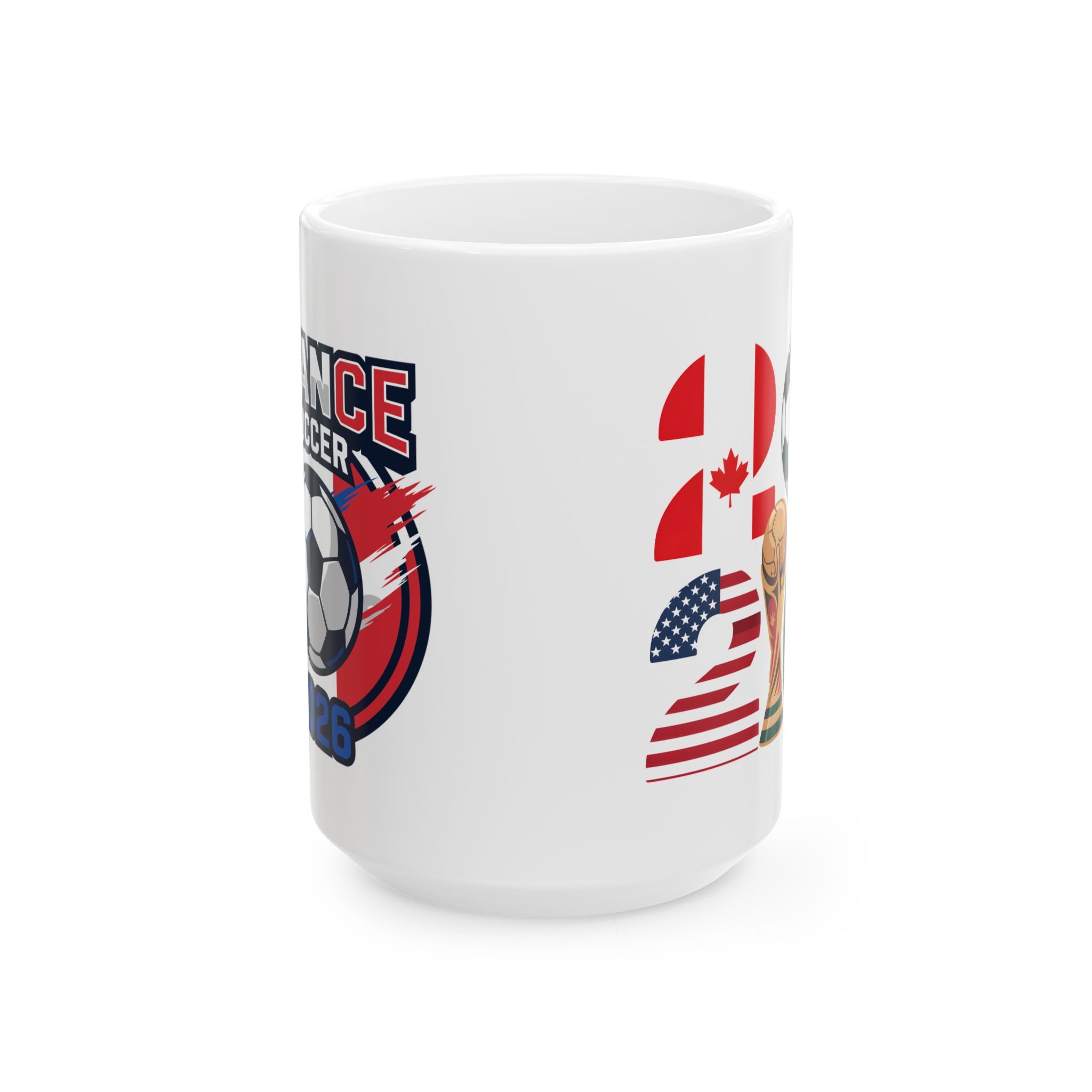 France Soccer Flag Crest Mug | World Cup 2026 Ceramic Mug, Gift For Dad