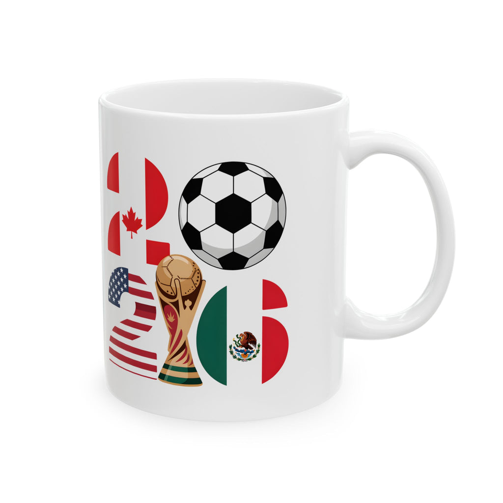 Canada Soccer Team Mug | Canada Flag Soccer Coffee Cup, World Cup 2026 Ceramic Mugs