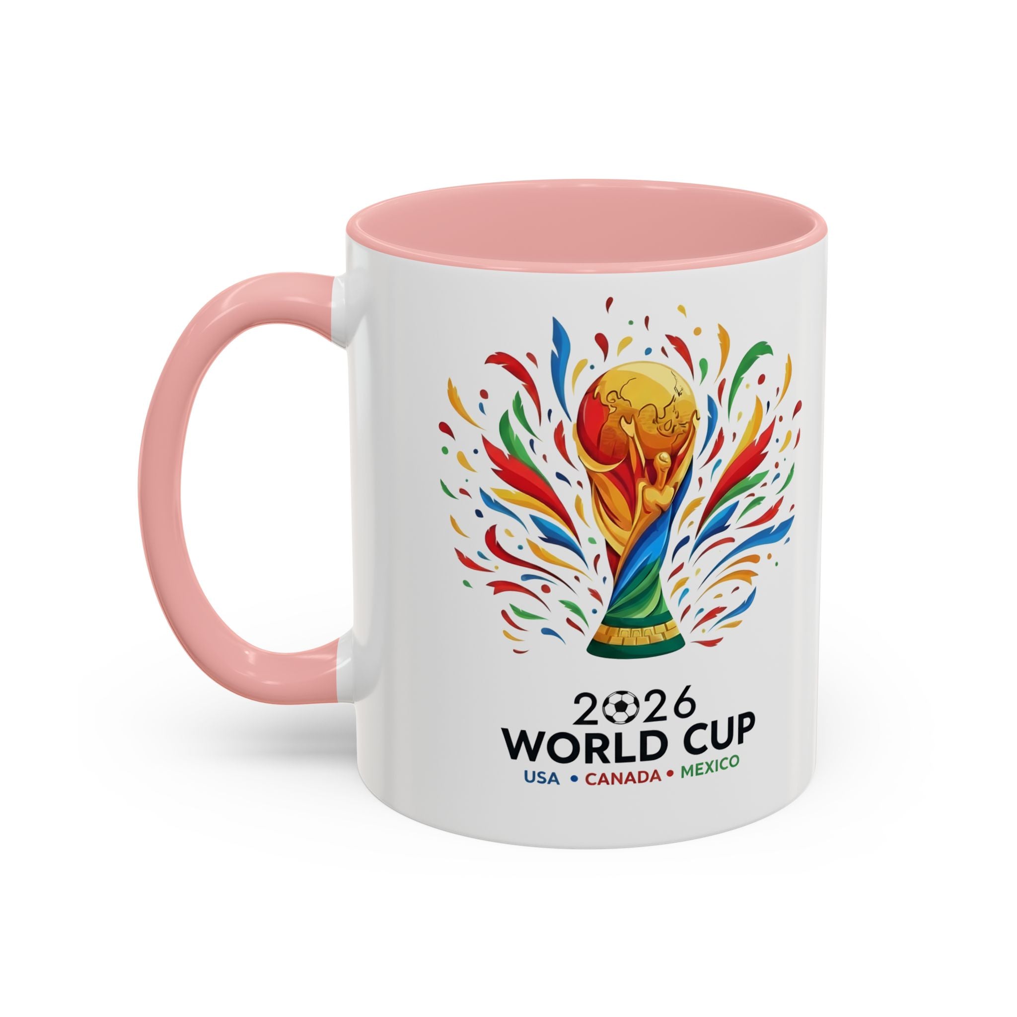 Curaçao 2026 Soccer Flag Accent Coffee Mug | 11oz 15oz,Soccer World Cup 2026, Gift For Dad