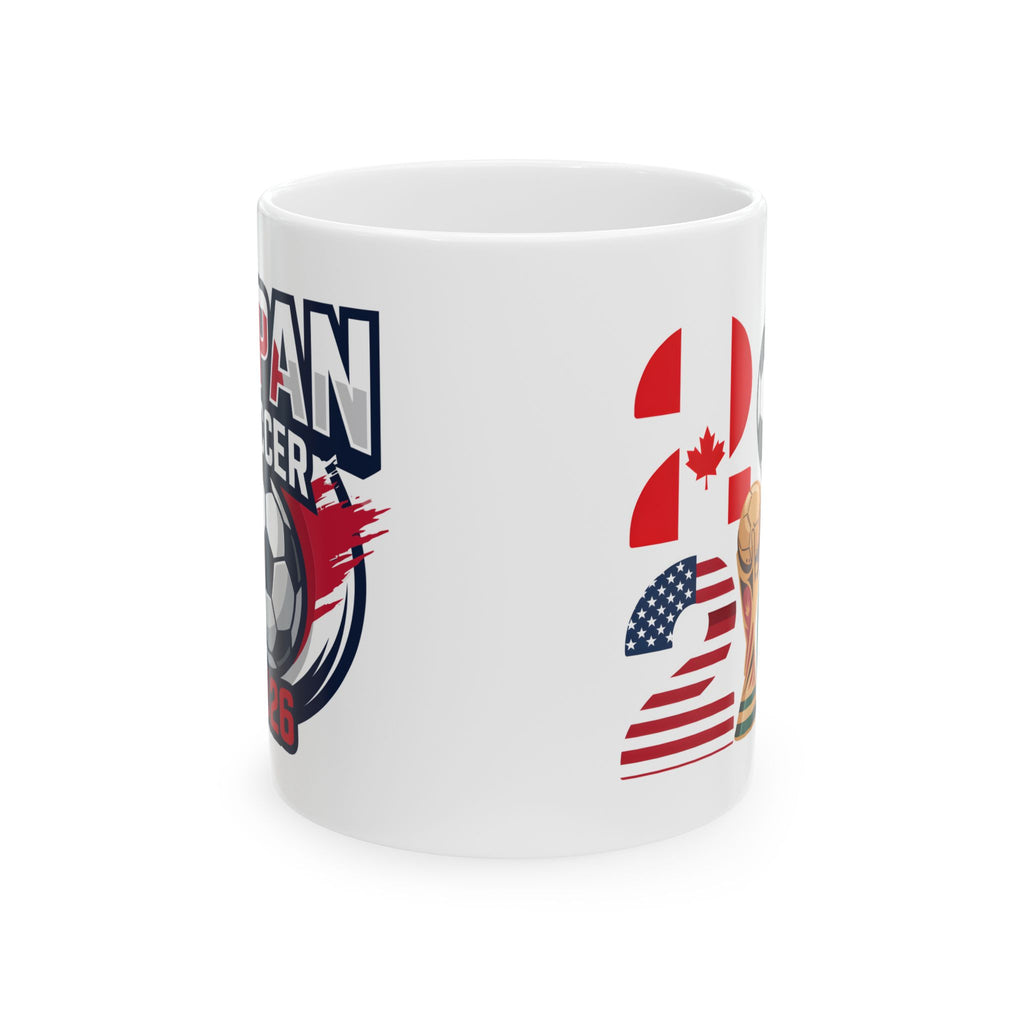 Japan Soccer Flag Mug | Soccer Ball, World Cup 2026 Coffee Mugs, Gift For Dad,