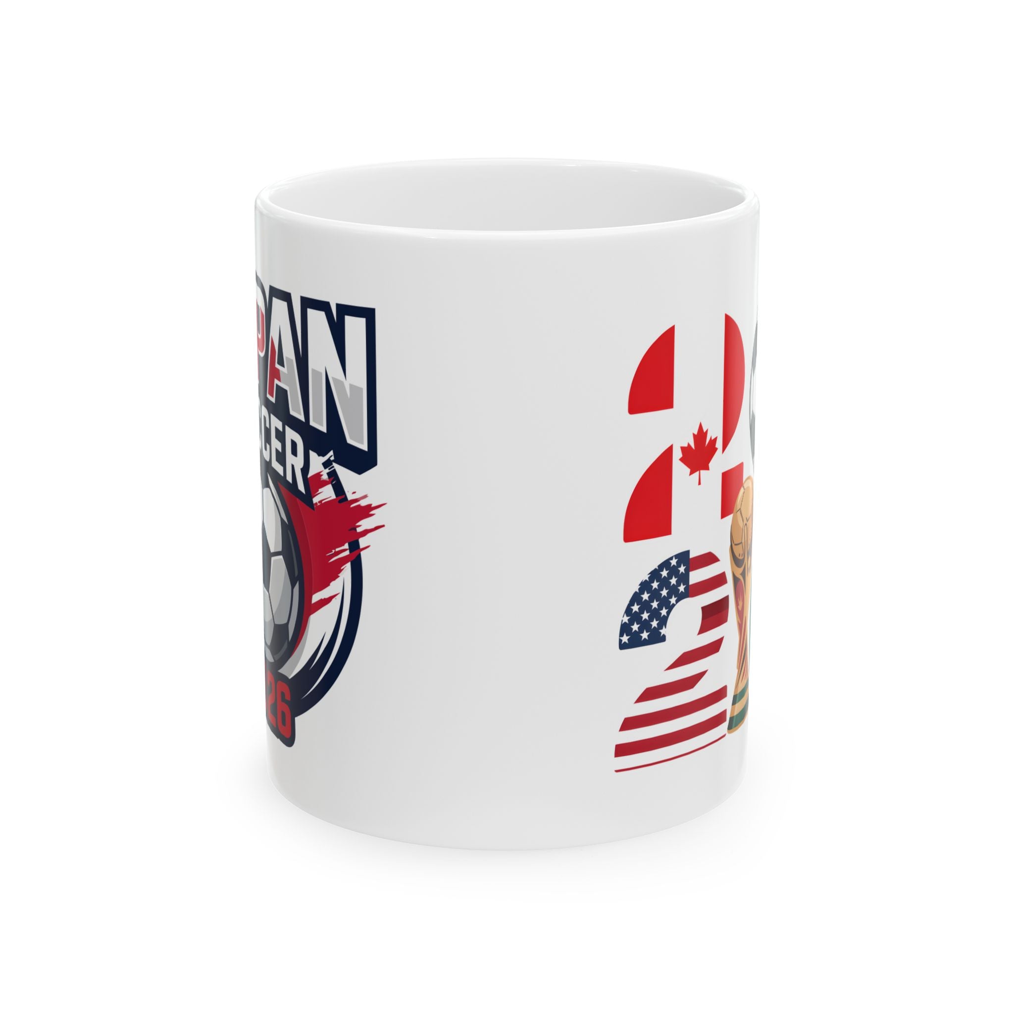 Japan Soccer Flag Mug | Soccer Ball, World Cup 2026 Coffee Mugs, Gift For Dad,