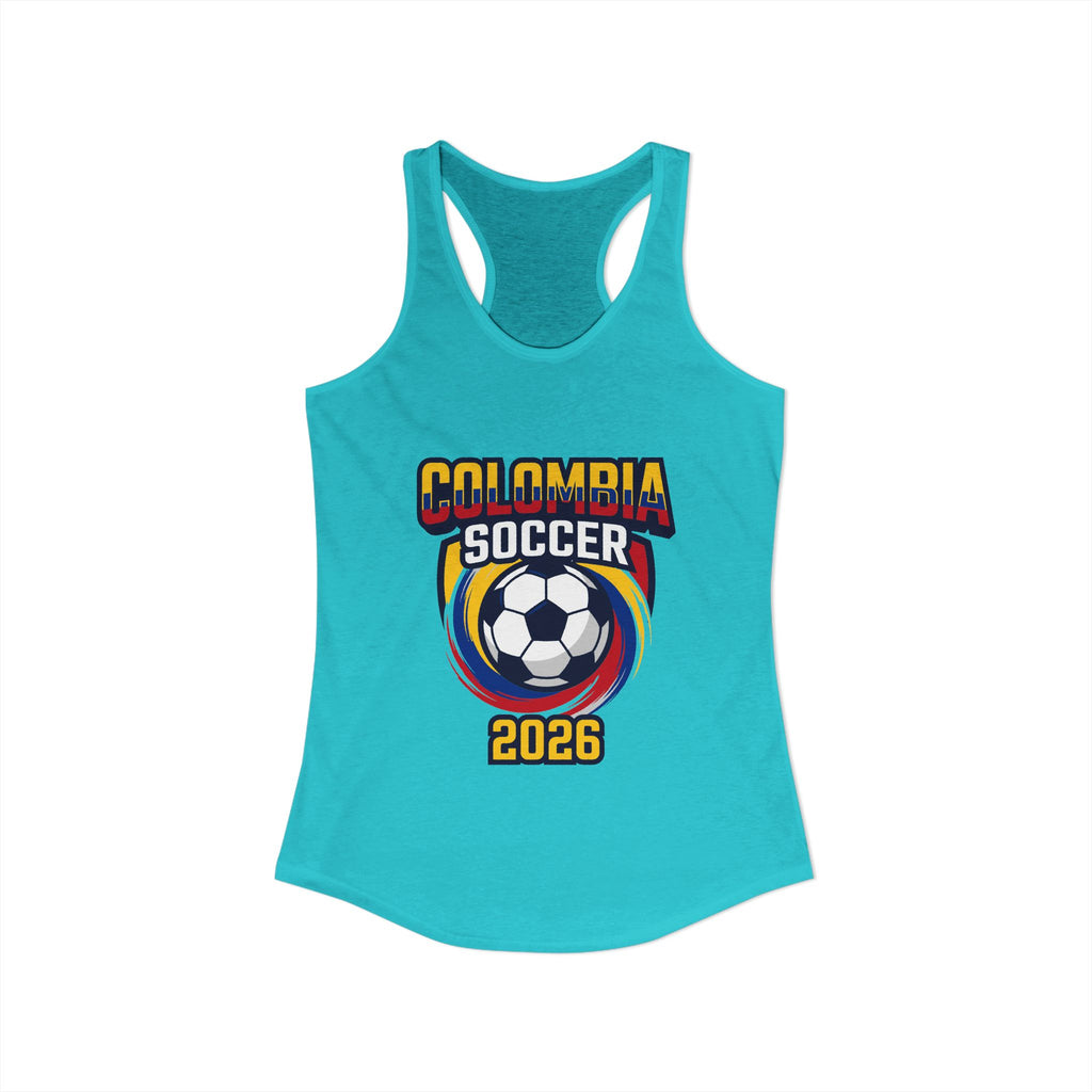 Colombia World Cup 2026 Racerback Tank | Colombia Soccer Tank Top, Mother's Day Sale