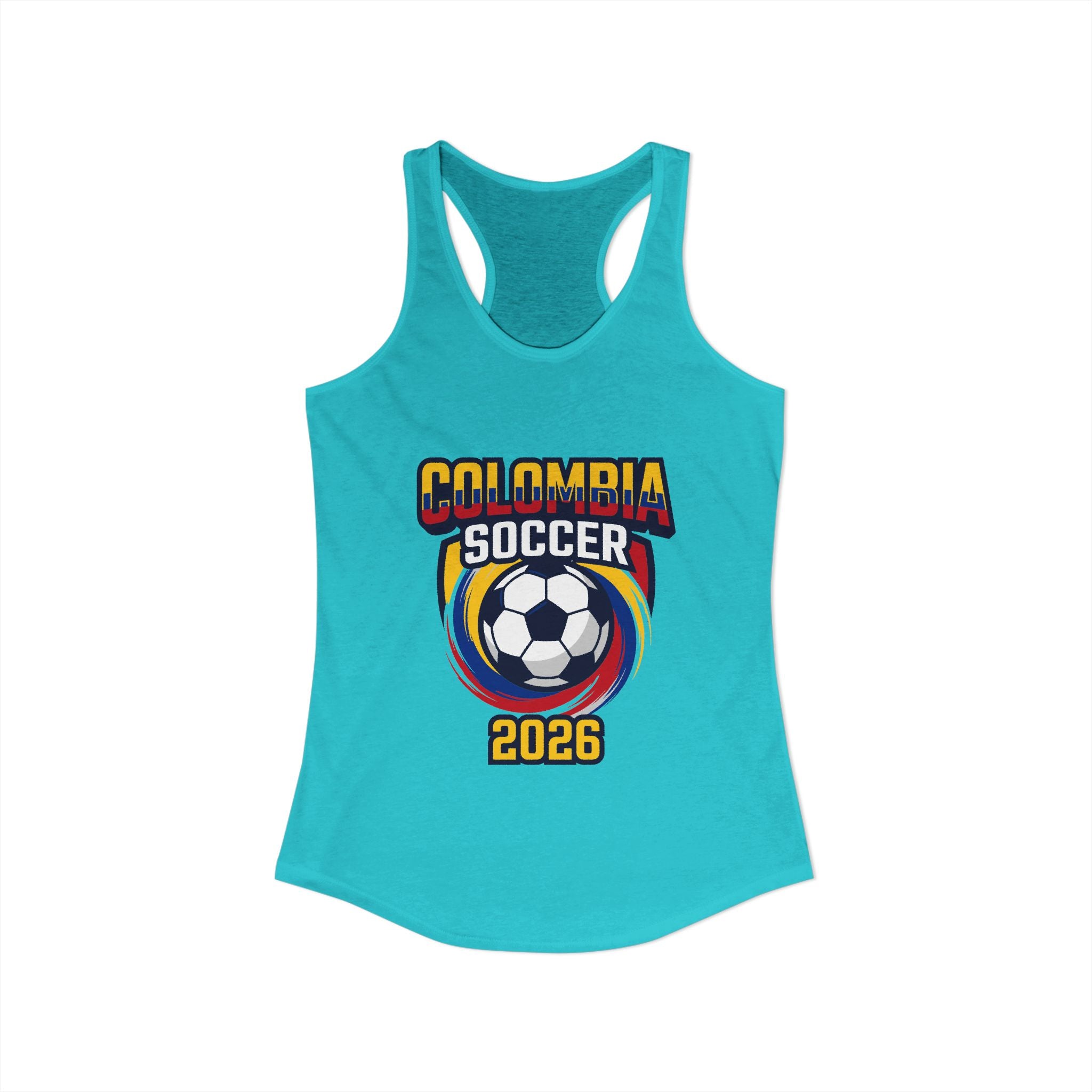 Colombia World Cup 2026 Racerback Tank | Colombia Soccer Tank Top, Mother's Day Sale