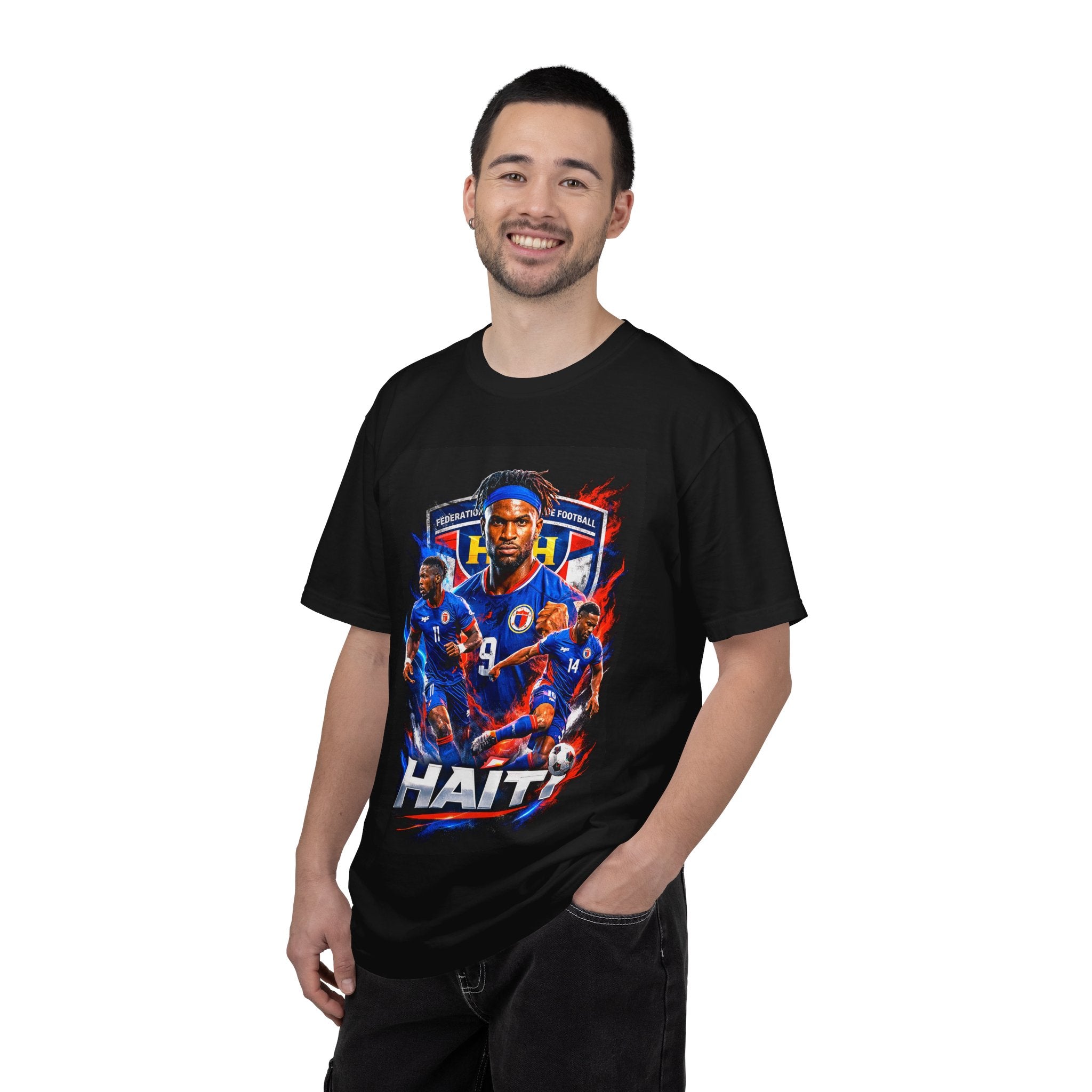 Haiti Soccer Players T-shirt | 2026 World Cup Back Graphic, Haiti Flag, Gift for him, Collectible