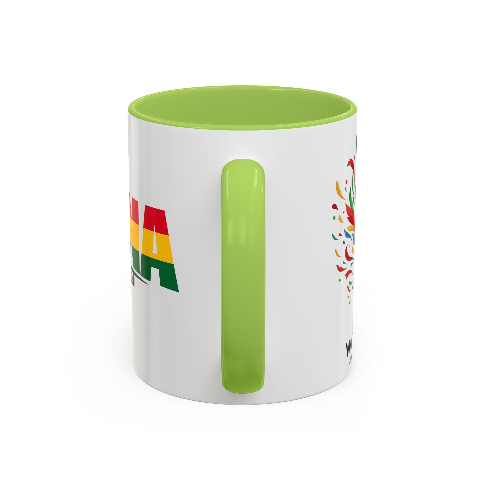 Ghana Black Stars flag stripe Accent Coffee Mug | 11oz 15oz, World Cup 2026, Gift for Dad
