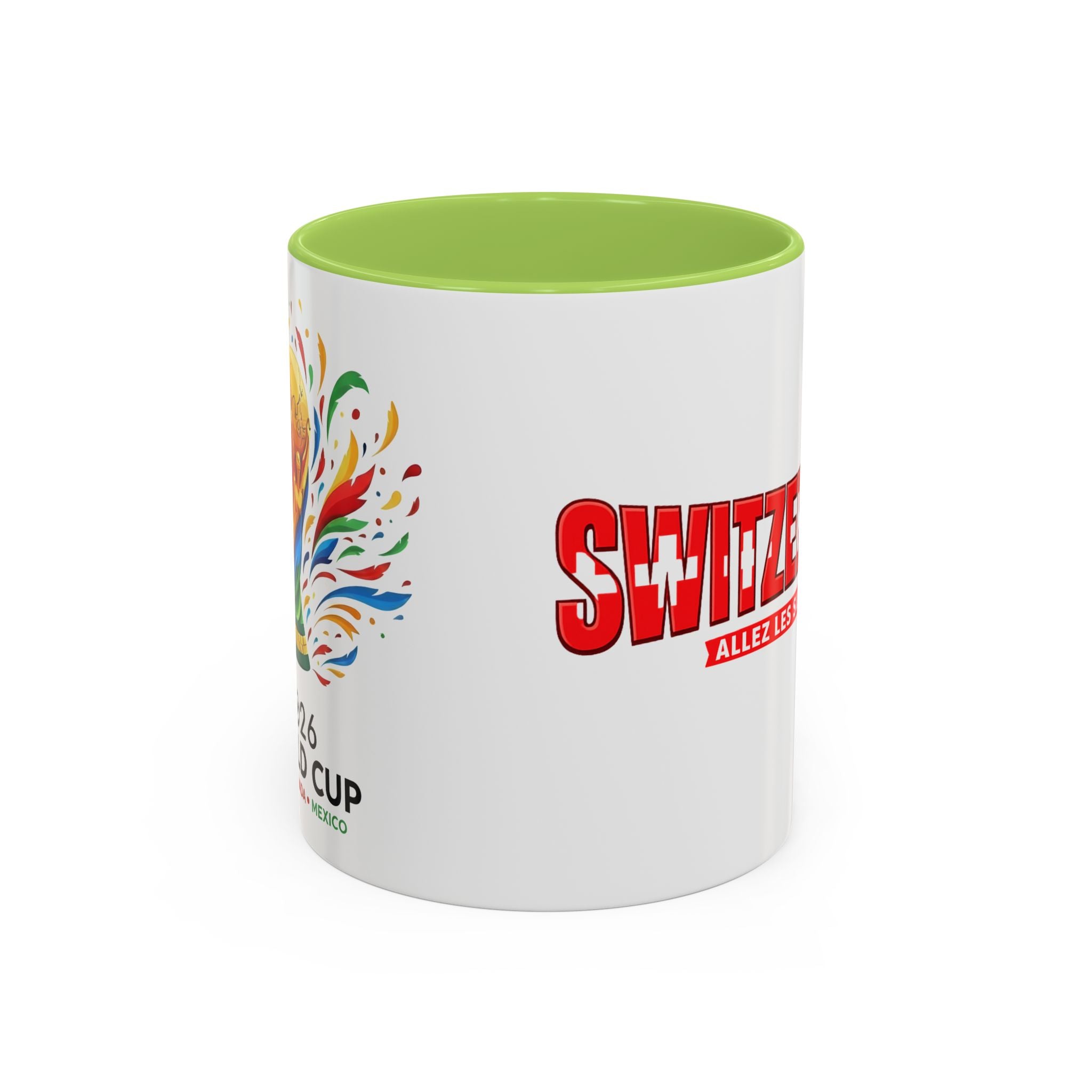 Switzerland Soccer Typography Mug | Accent Coffee Mug 11oz 15oz, Soccer World Cup 2026, Gift for Dad