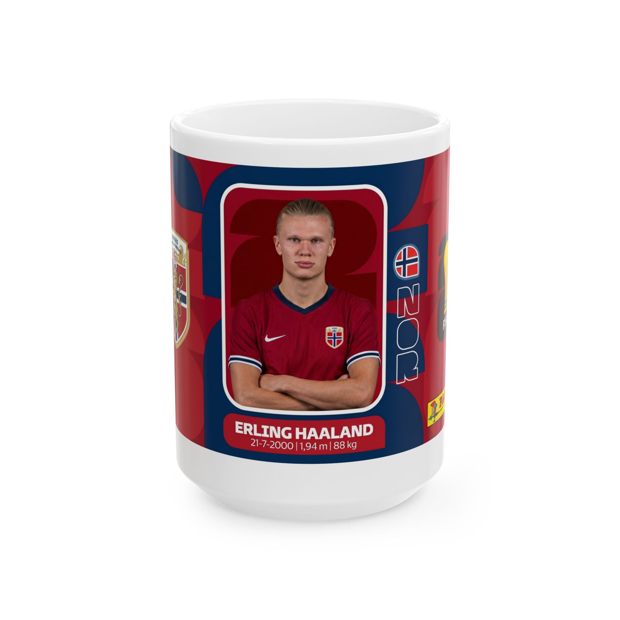 Erling Haaland Norway Soccer Mug –  Ceramic Cup (11oz/15oz), World Cup 2026 Mugs